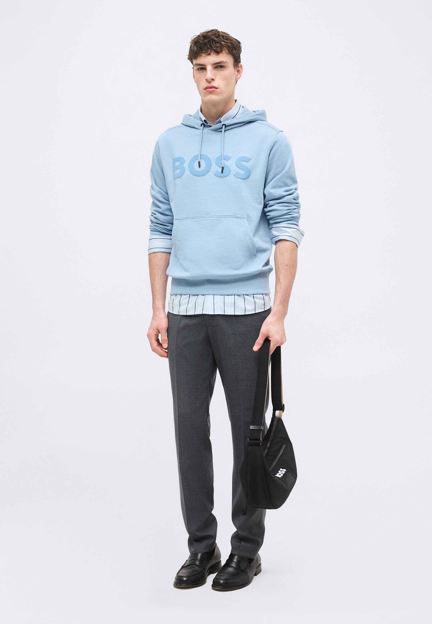 WEBASIC HOOD - Hoodie - light pastel blue