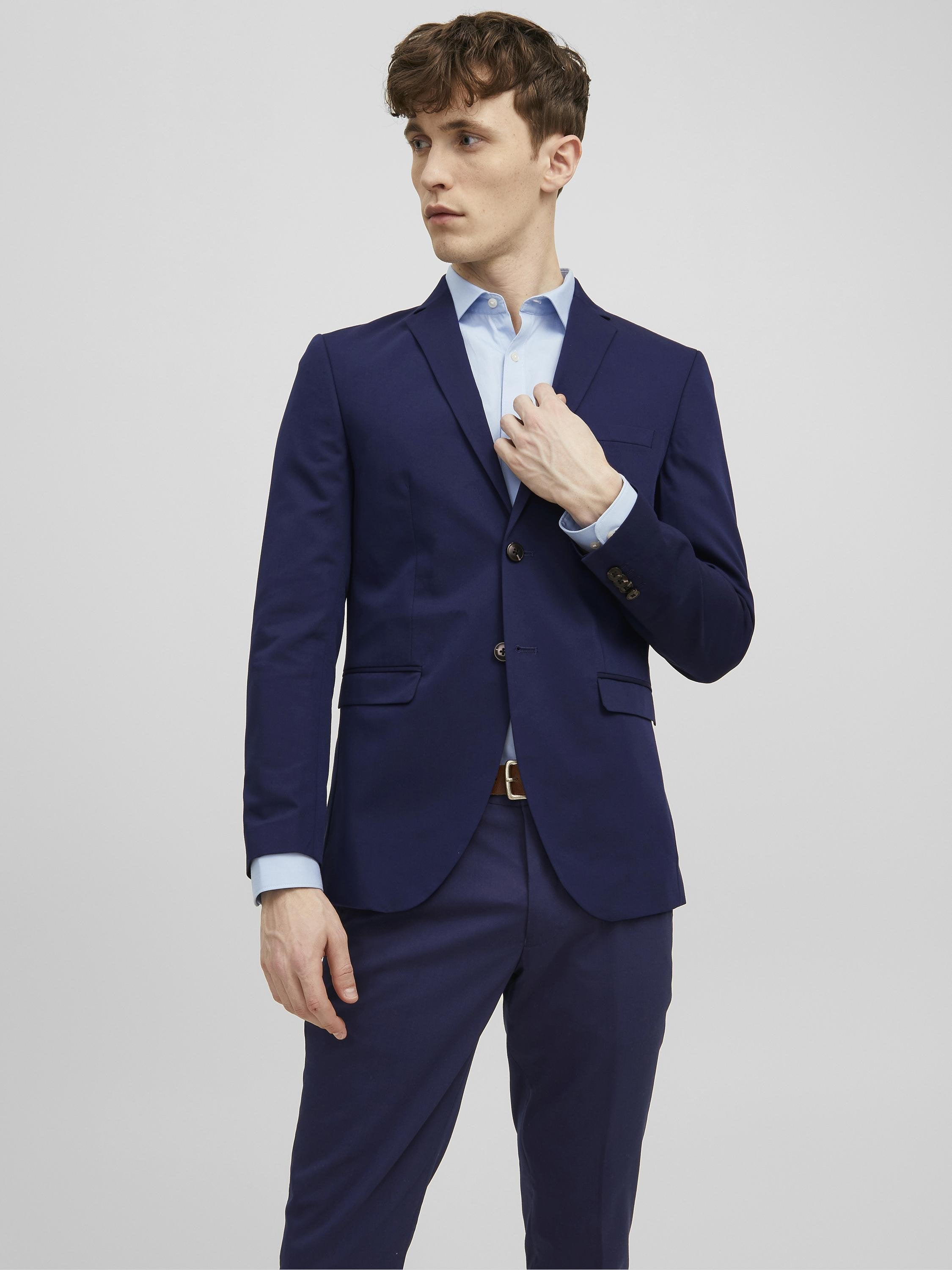 JPRFRANCO Super Slim Fit - Blazer jacket - medieval blue