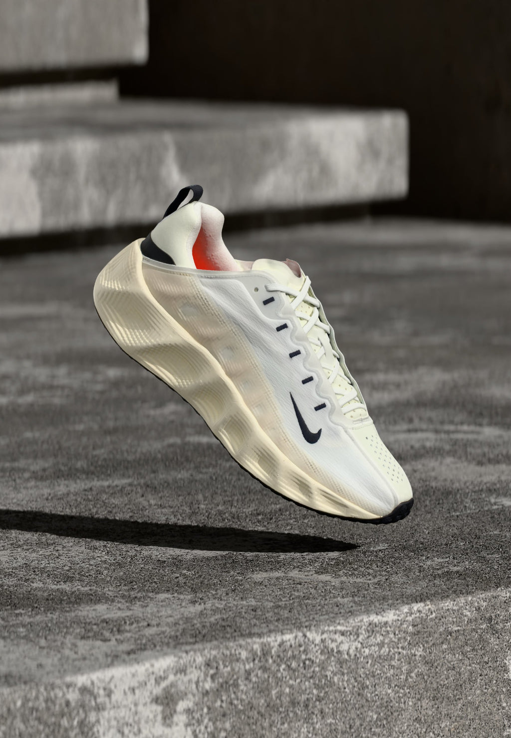 AVA ROVER UNISEX - Trainers - summit white/dark obsidian/coconut milk/safety orange