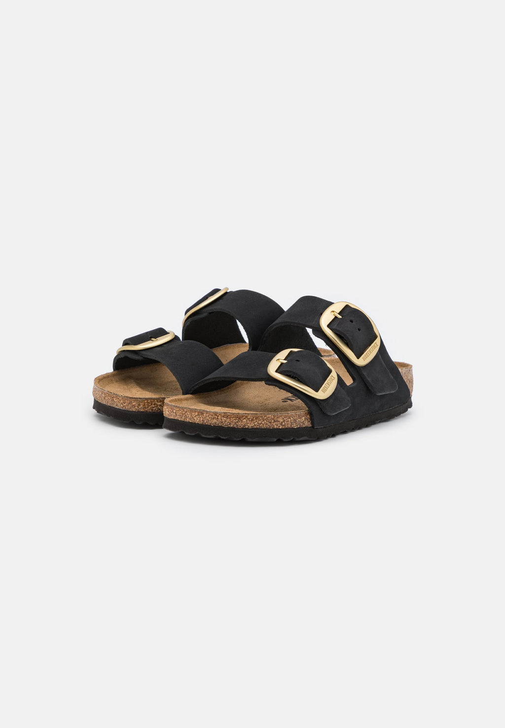ARIZONA BIG BUCKLE LENB BLACK (GOLD) NARROW - Sandals - black