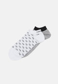 SNEAKER ALL OVER LOGO 2 PACK - Sneaker socks - white