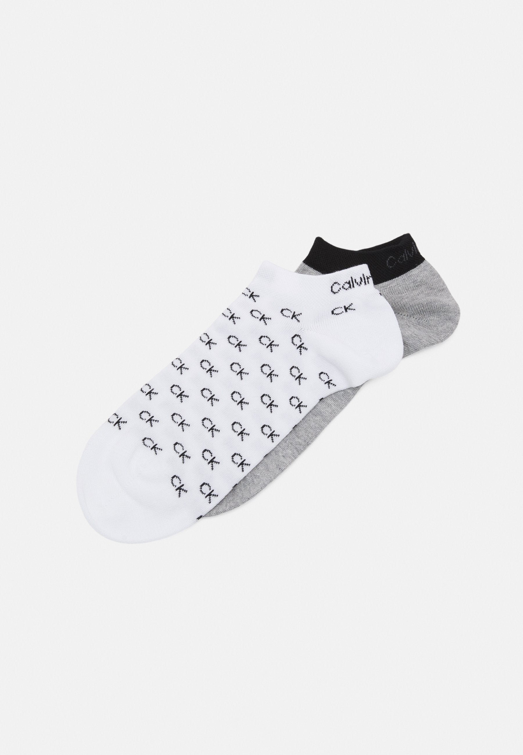 SNEAKER ALL OVER LOGO 2 PACK - Sneaker socks - white