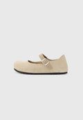 MANTOVA REGULAR - Ankle strap ballet pumps - taupe