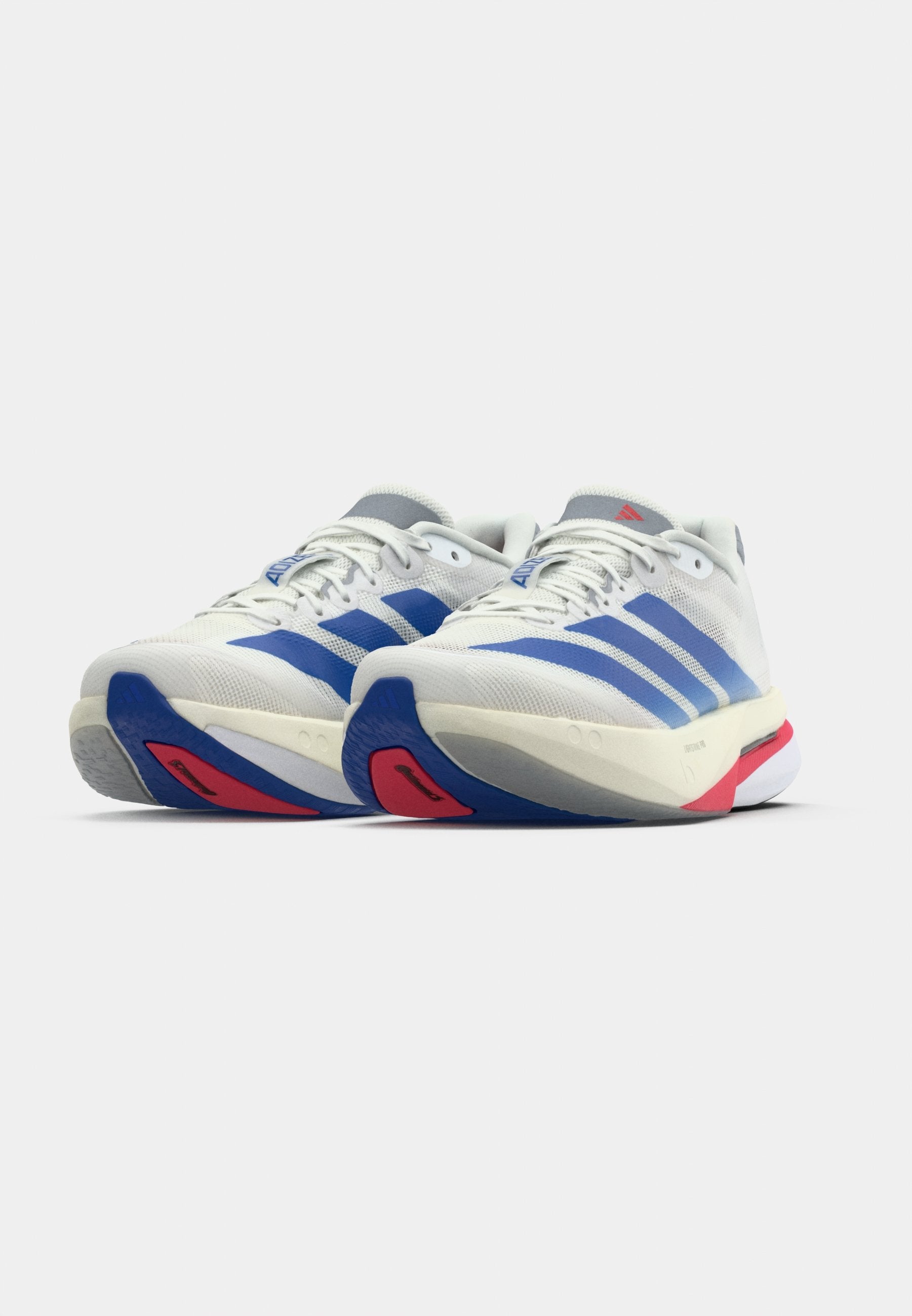 ADIZERO BOSTON 13 M - Road running shoes - footwear white/team royal blue/halo silver-coloured