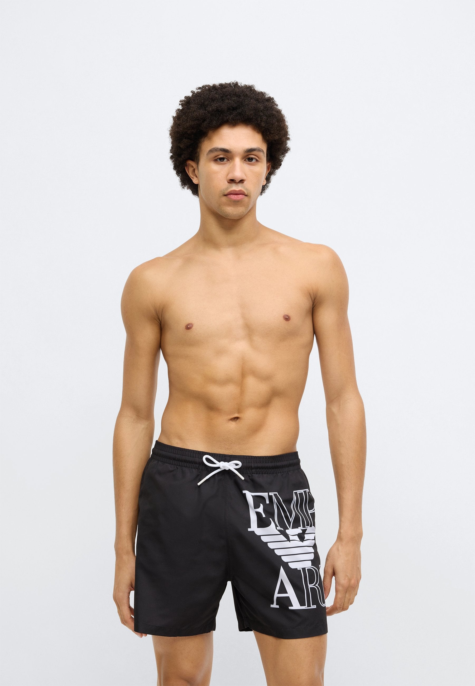 BOLD LOGO BOXER - Swimming shorts - black
