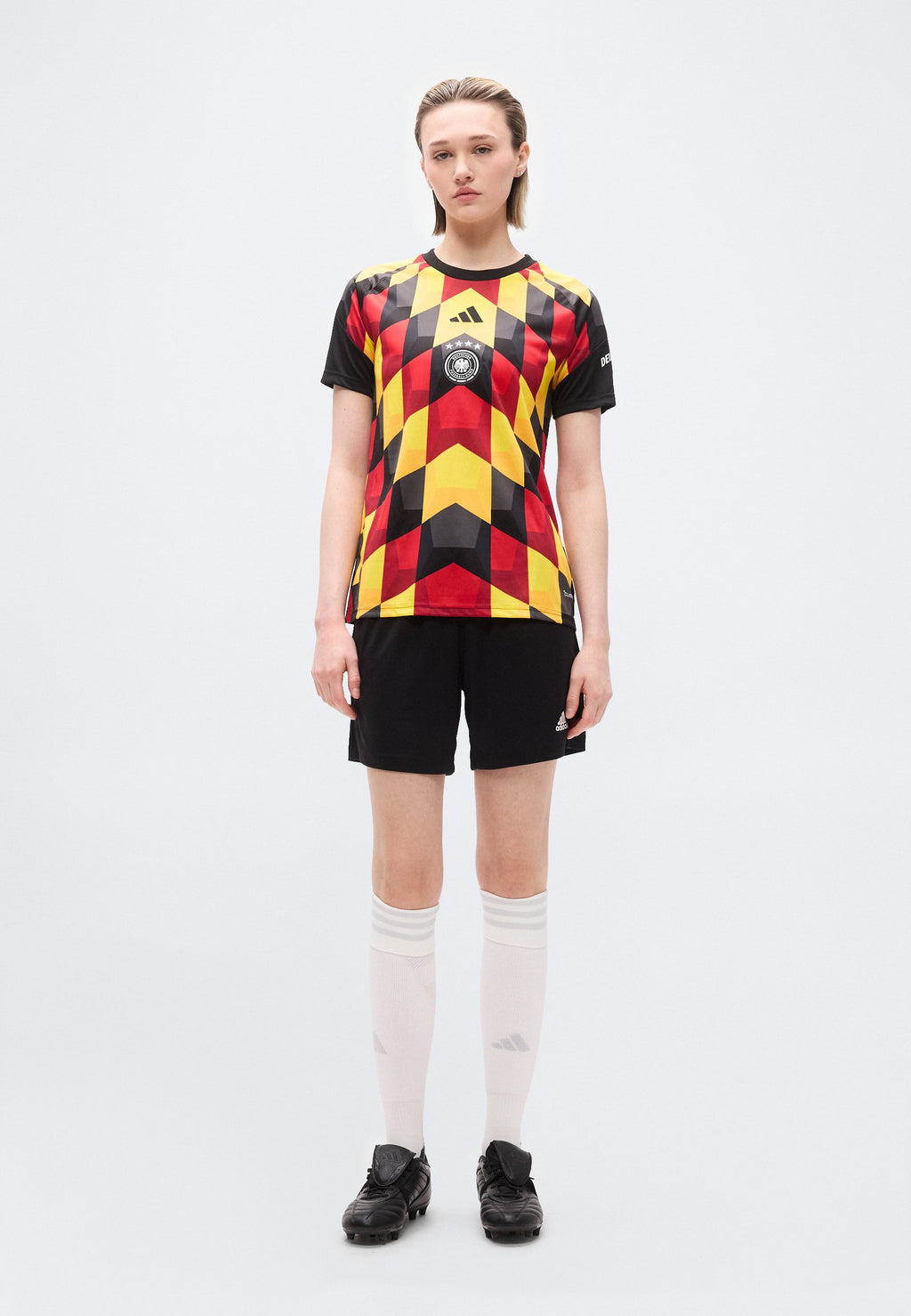GERMANY 26 HOME PRE MATCH  - National team wear - black/team yellow