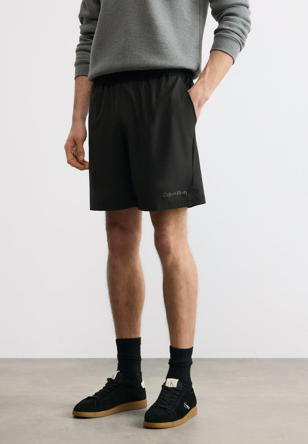 ICON SPORT - Tracksuit bottoms - black