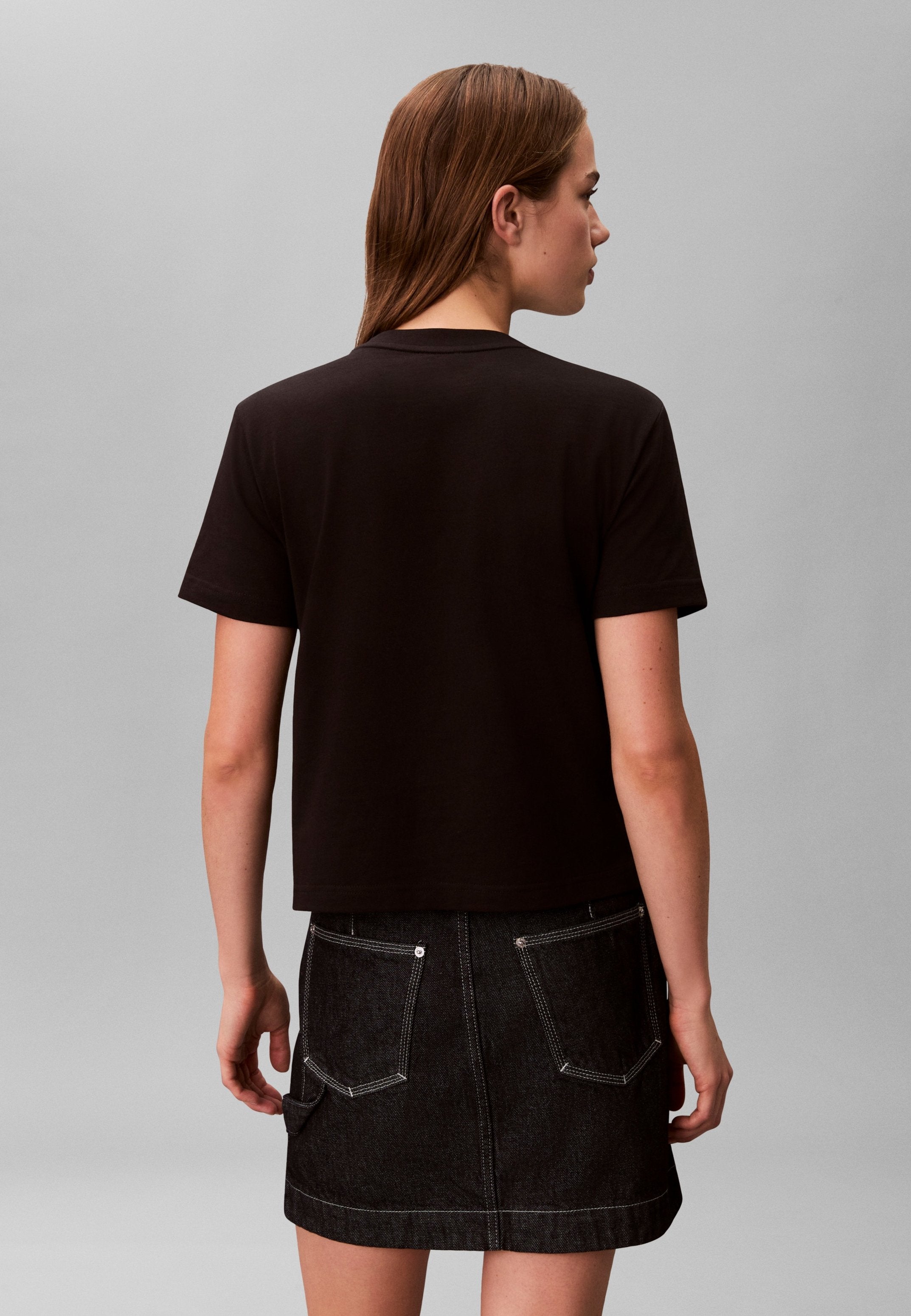 CLASSIC LOGO GRAP - Basic T-shirt - black