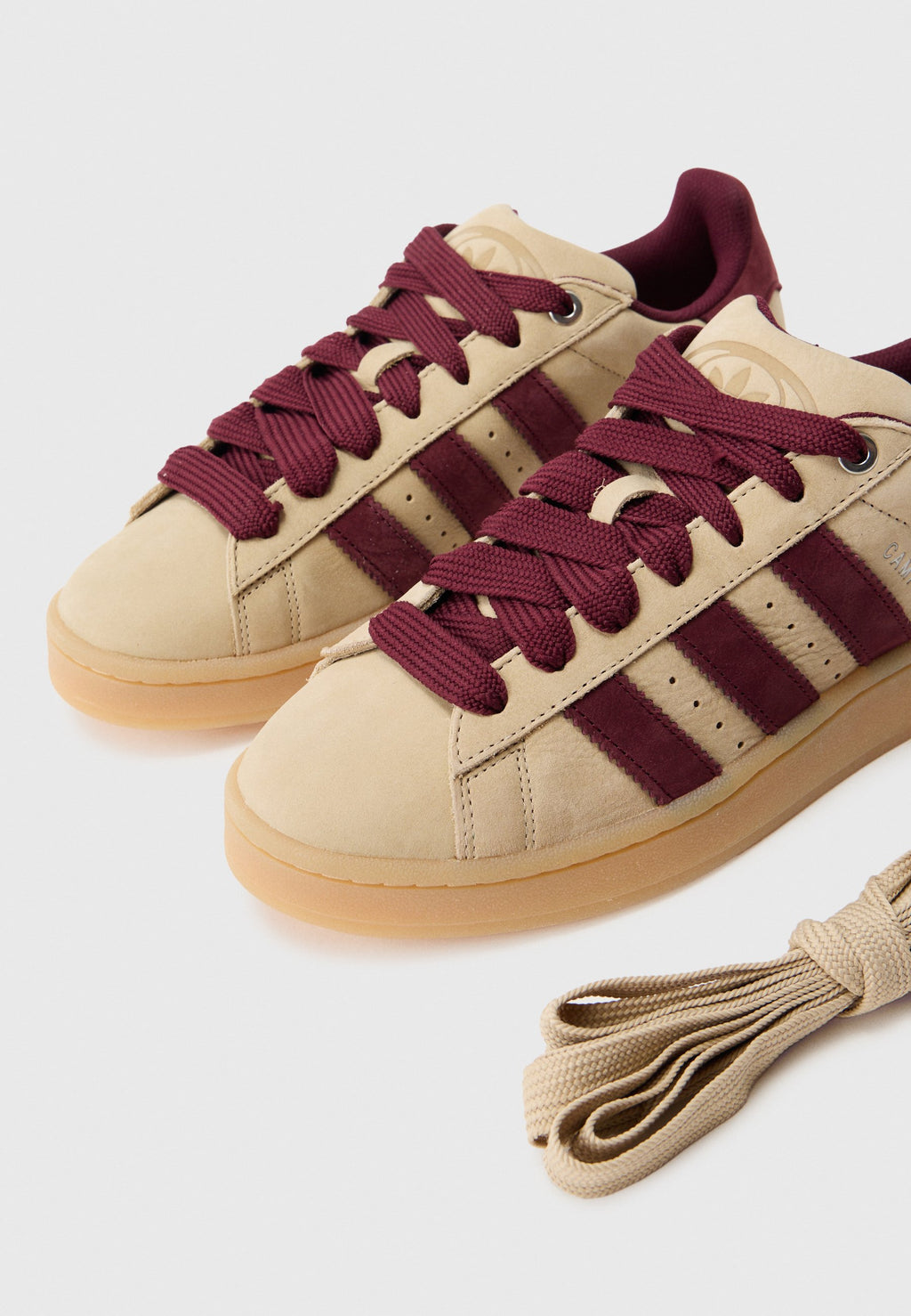 CAMPUS 00S UNISEX - Trainers - stone khaki/maroon/gum