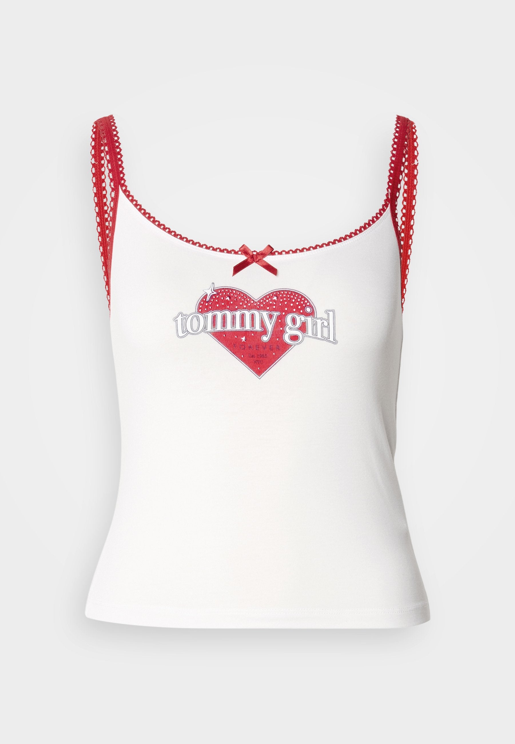 GIRL CAMI - Top - ecru/primary red