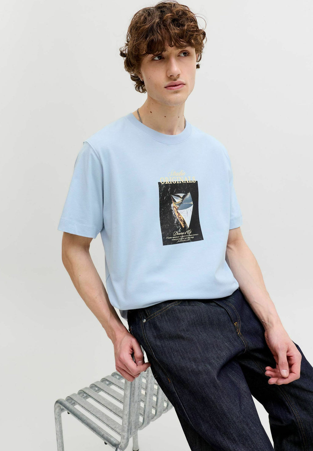 T- - Print T-shirt - cashmere blue