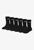 BASIC CREW UNISEX 6 PACK - Socks - black