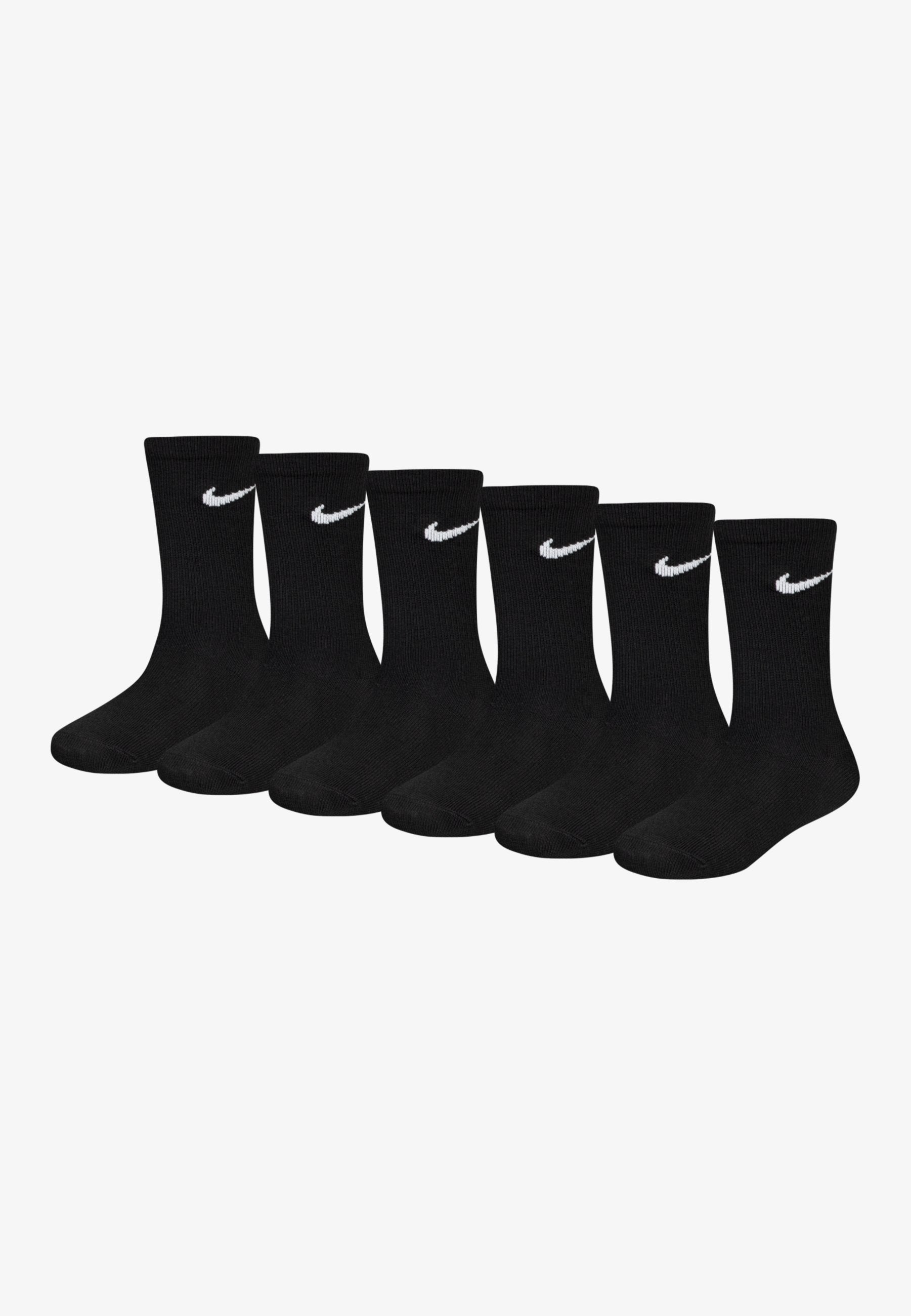 BASIC CREW UNISEX 6 PACK - Socks - black