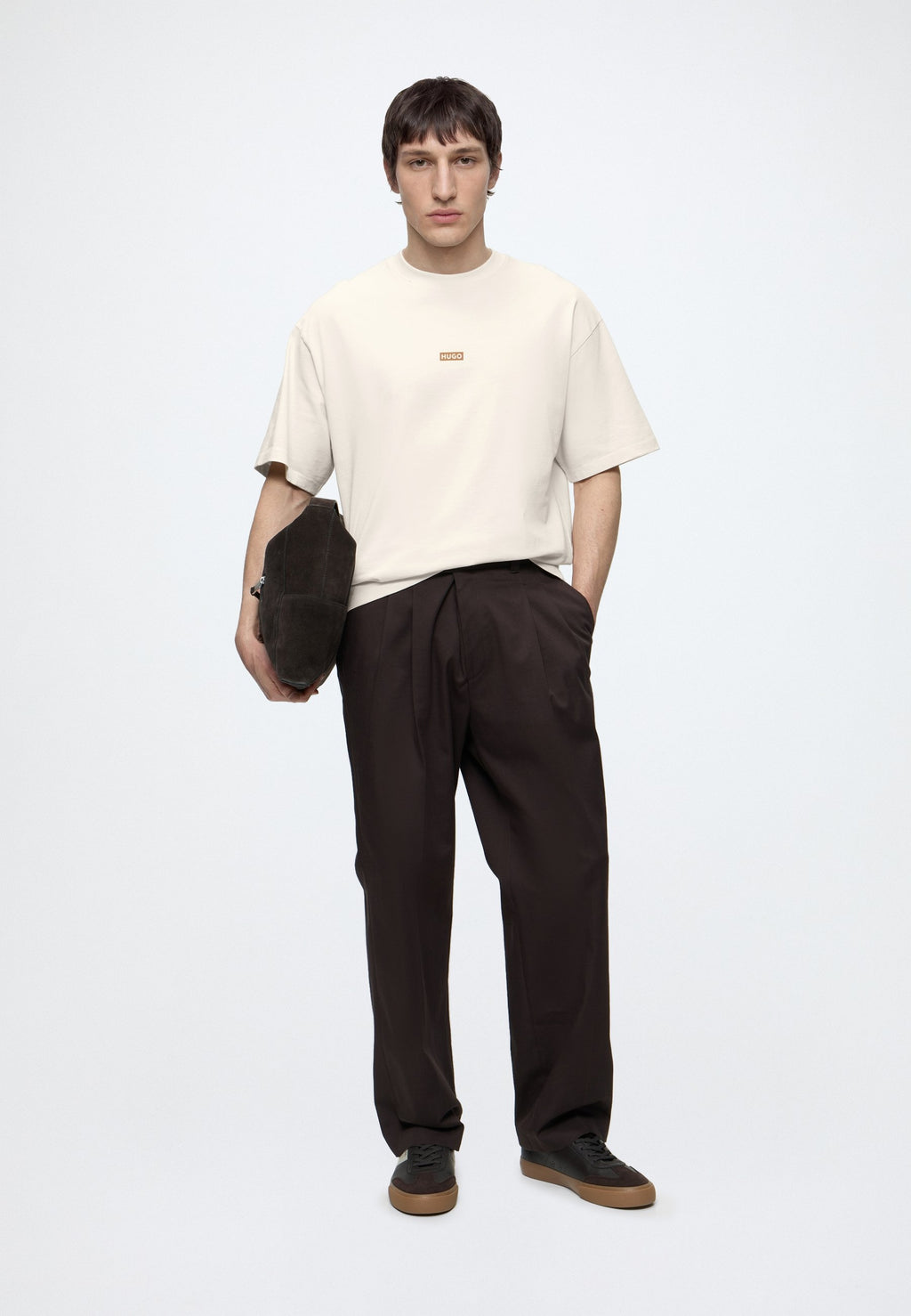 NALONO - Print T-shirt - open white