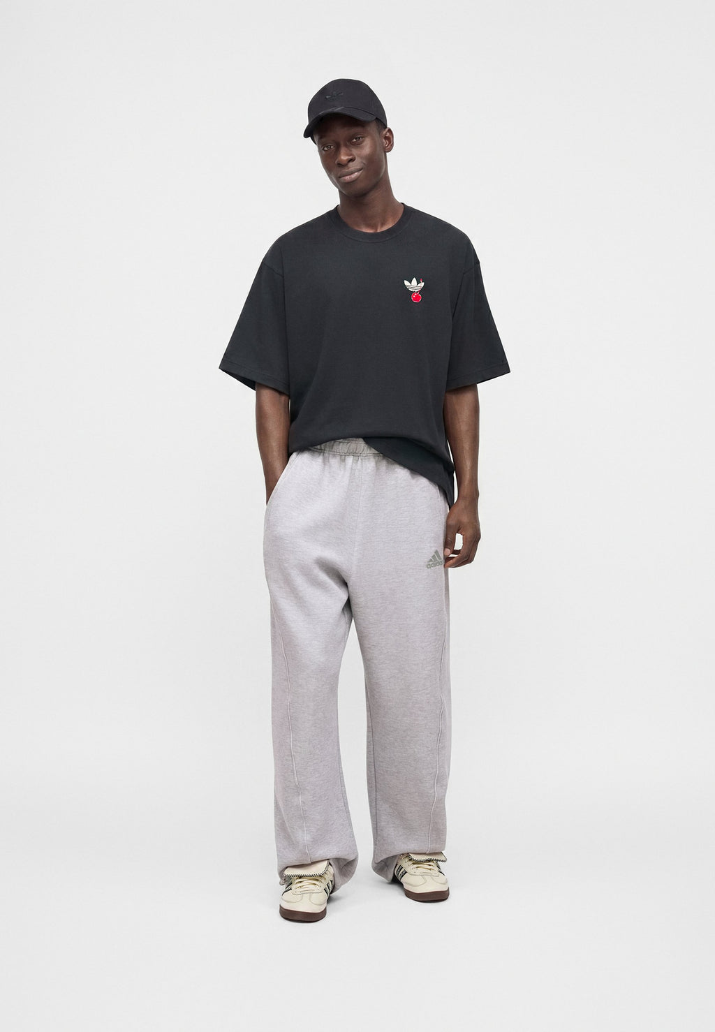 TEE-SHIRT OVERSIZE CAKE UNISEXE - T-shirt imprimé - carbon