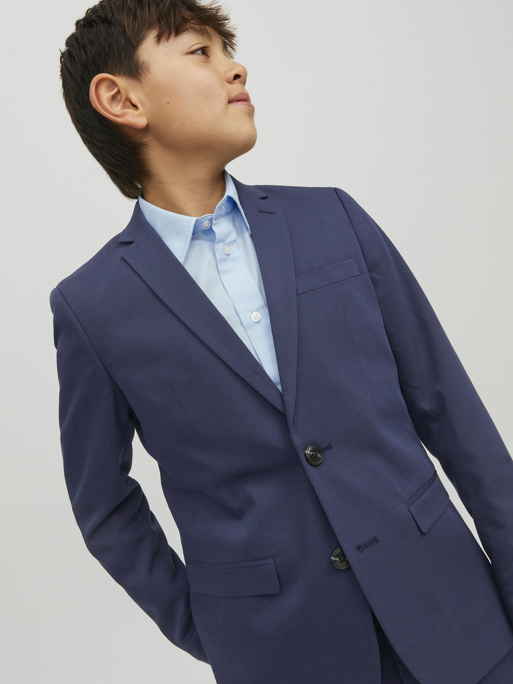 Single-breasted JPRSOLAR Junior - Suit jacket - medieval blue