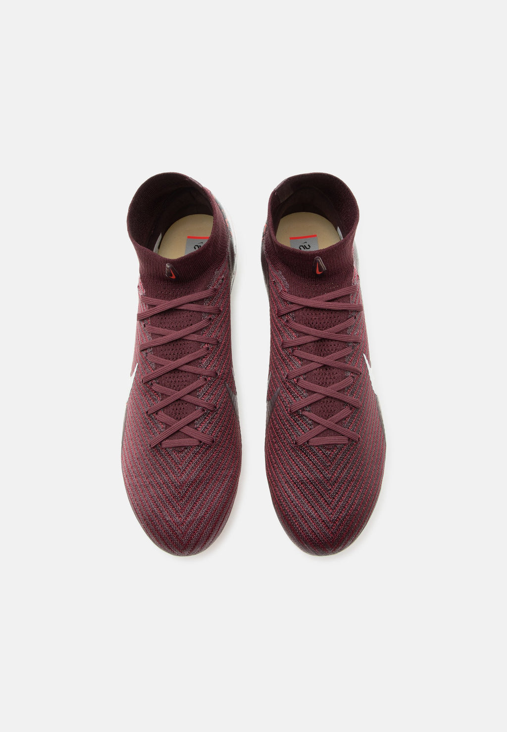 MERCURIAL SUPERFLY 10 ELITE UNITED FG UNISEX - Krampon - bordo/metalik gümüş rengi/üniversite kırmızısı/bej rengi