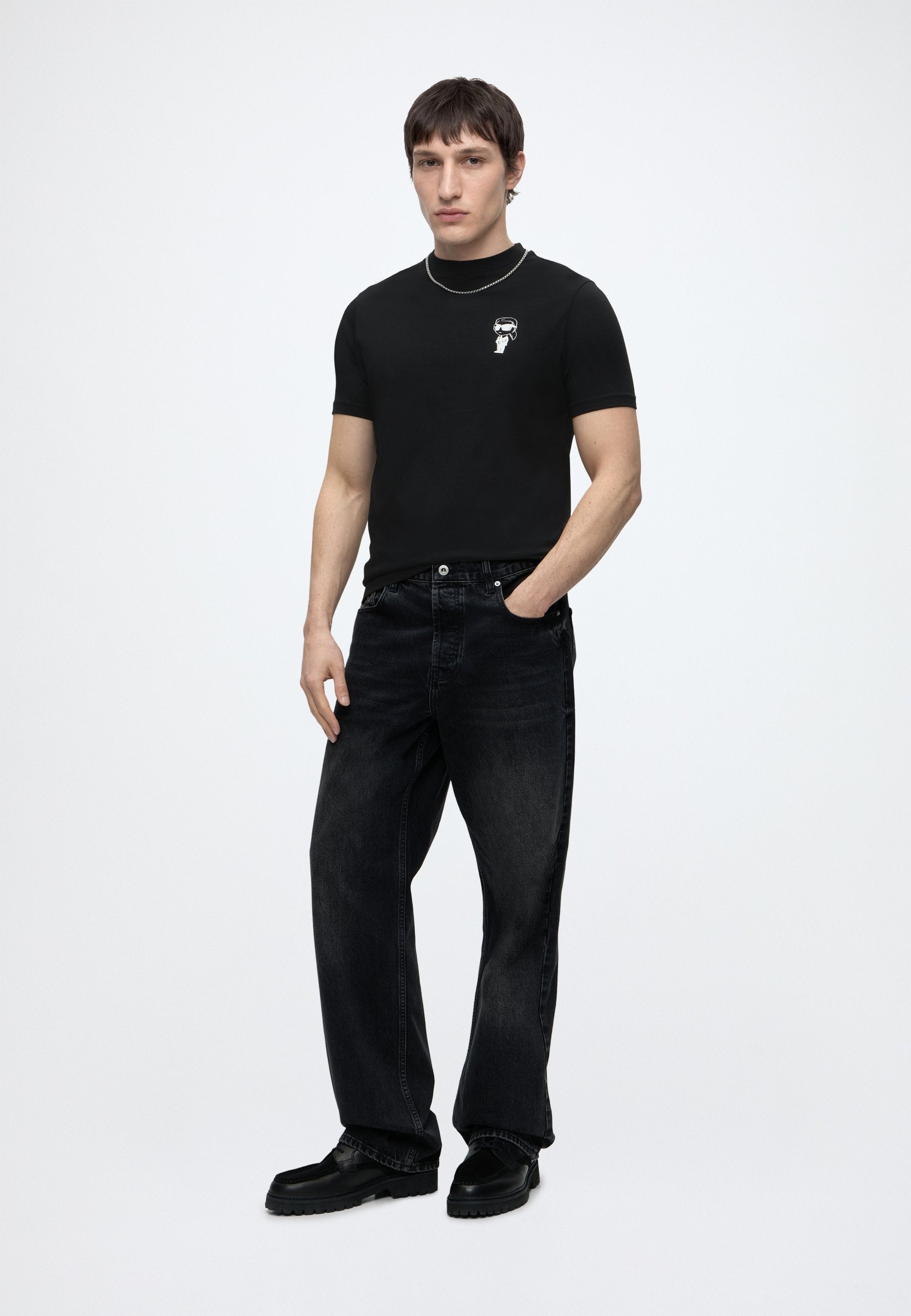 CREWNECK - Basic T-shirt - black