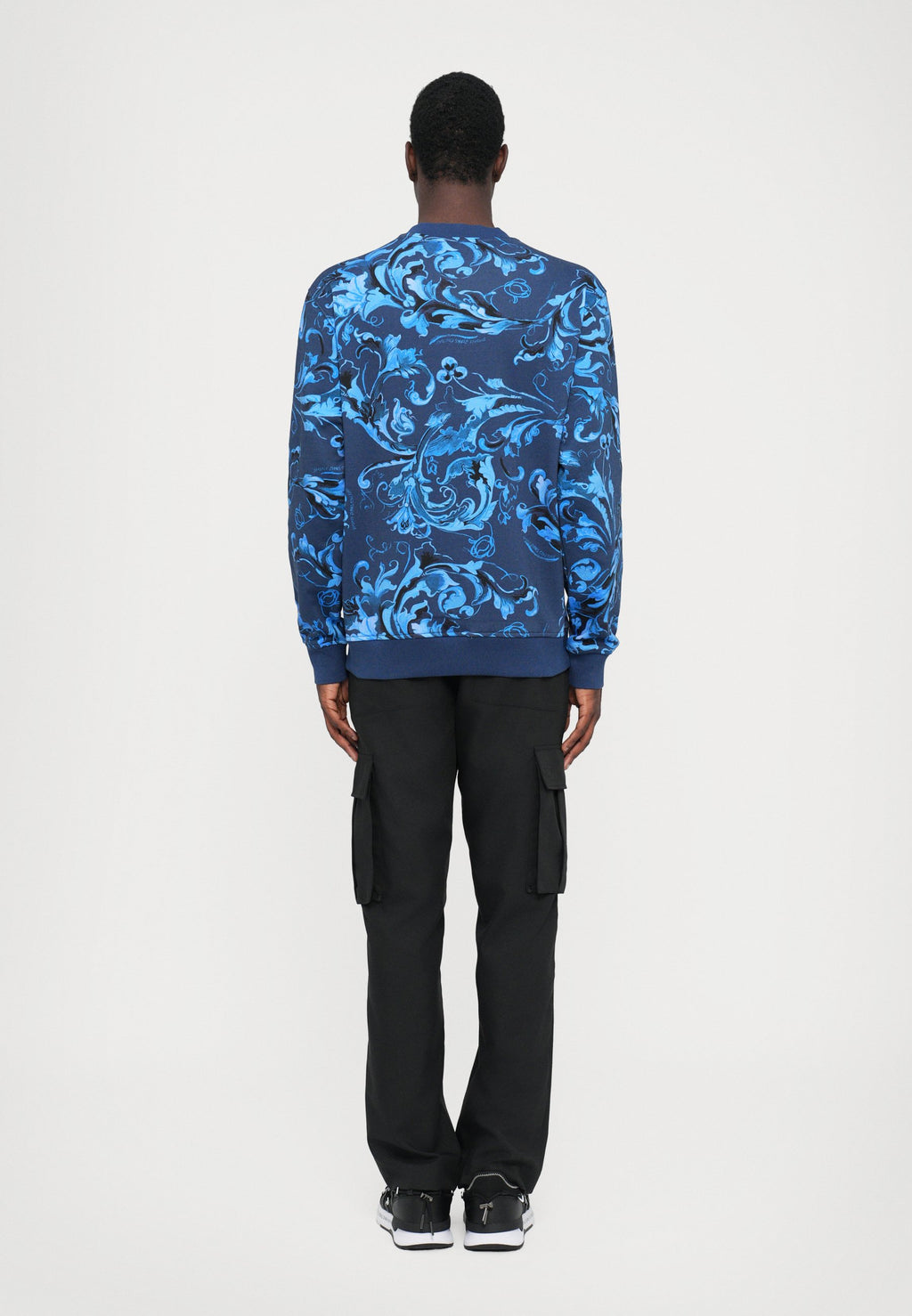 PRINT - Sweatshirt - navy