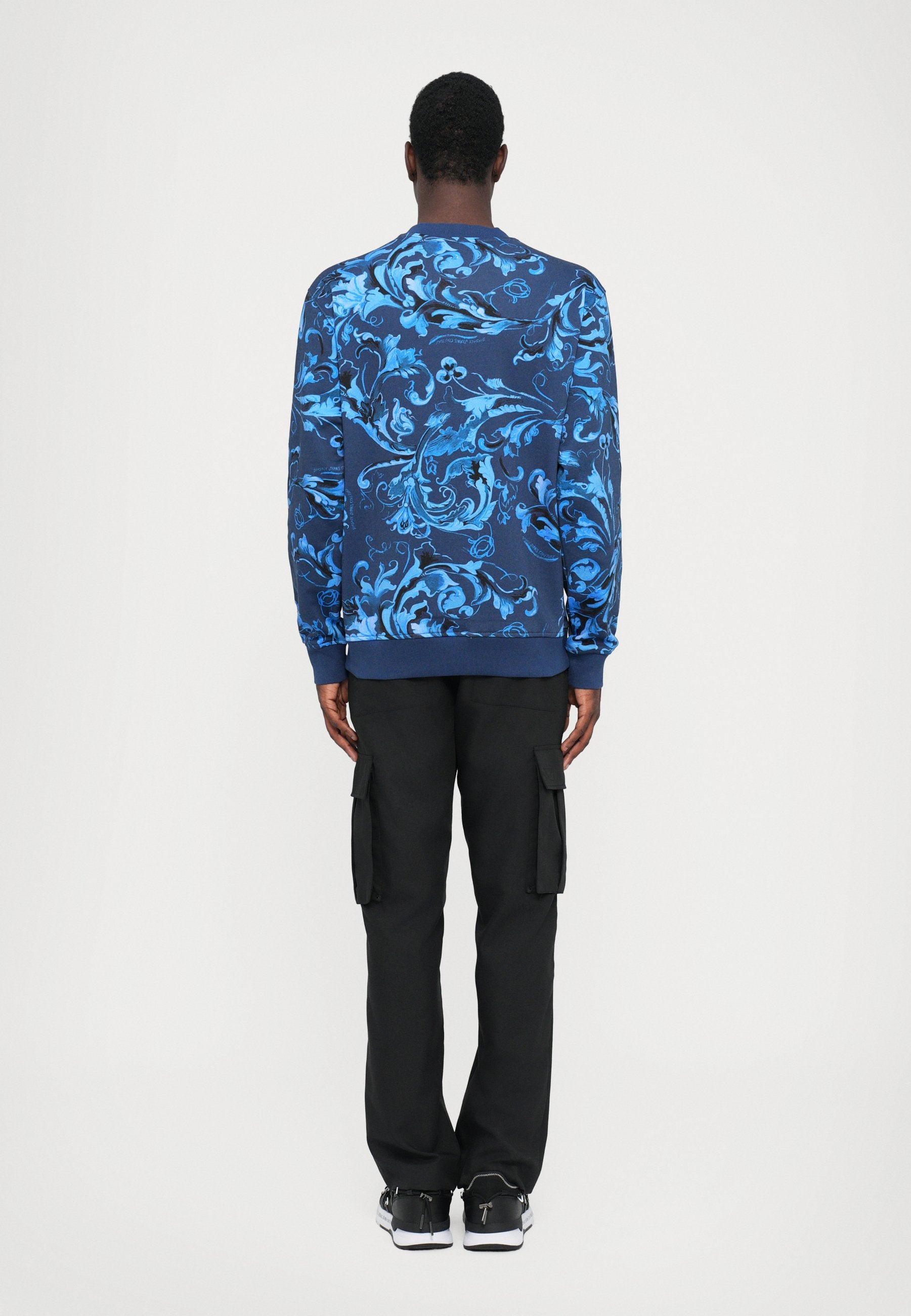 PRINT - Sweatshirt - navy