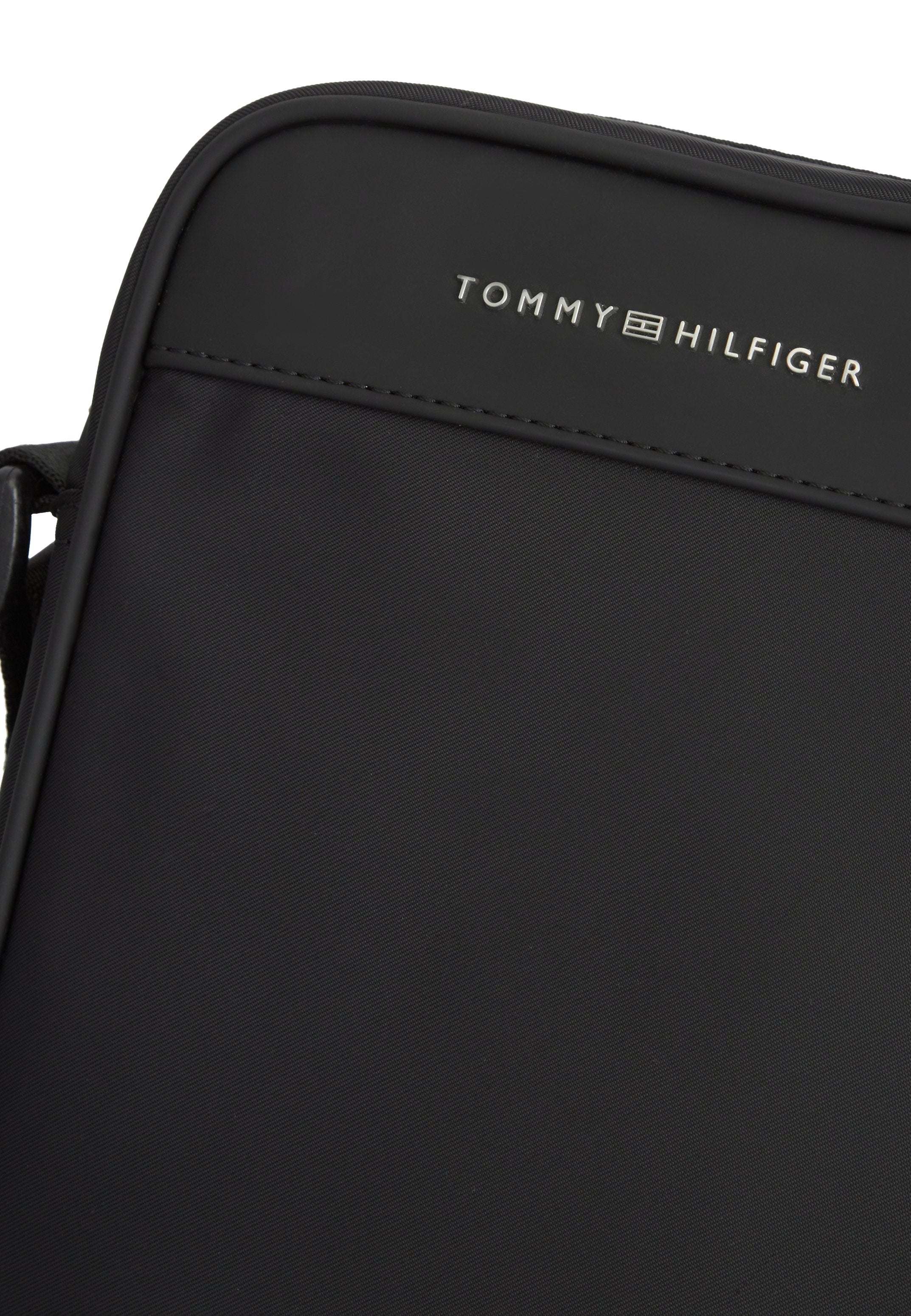 METAL LOGO CROSSBODY REPORTER BAG - Cross body bag - black