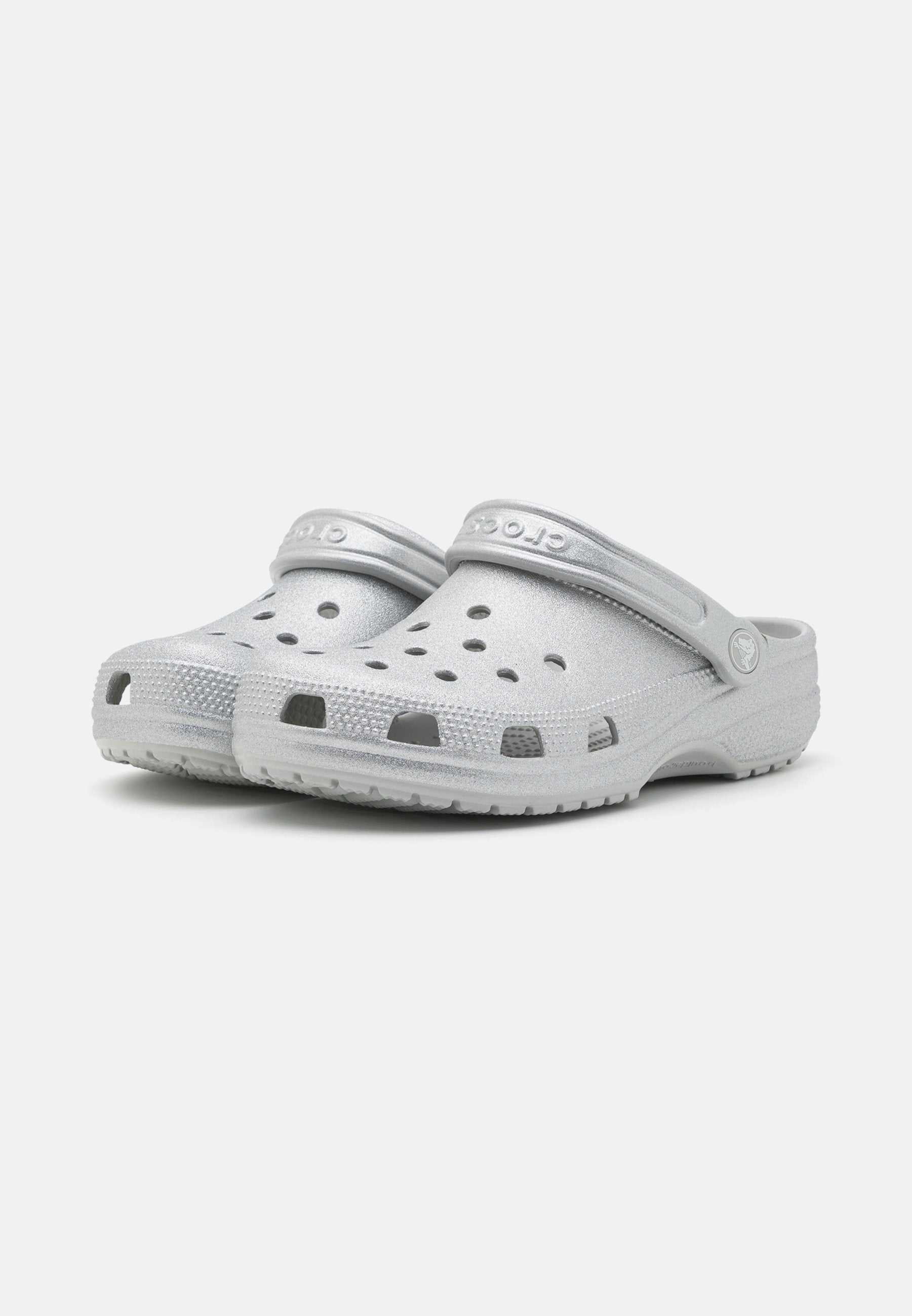 CLASSIC GLITTER - Clogs - silver