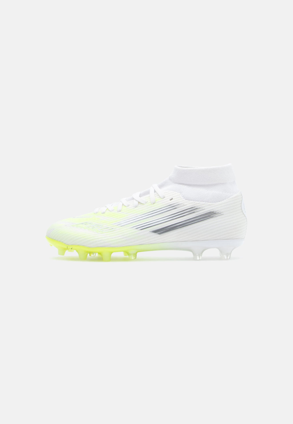 F50 SPARKFUSION LEAGUE MID CUT - Football boots artificial grass - footwear white/iron metallic/hi res yellow