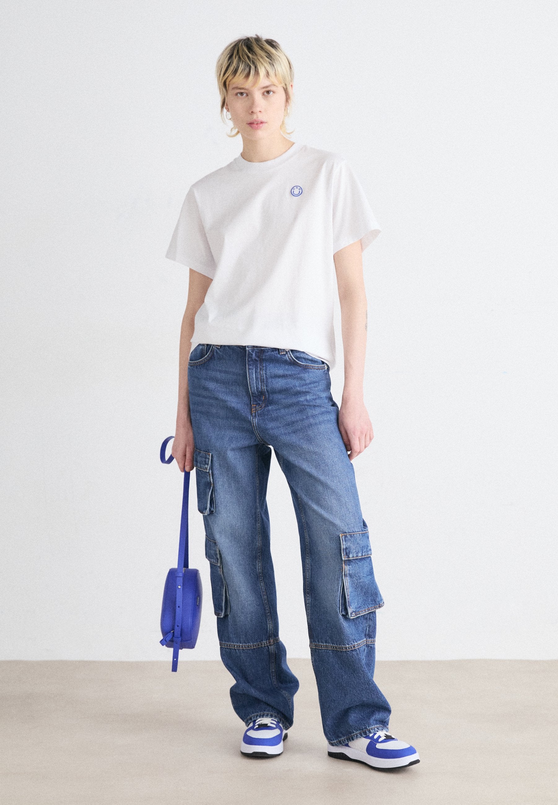 VINTAGE TEE_B_1 - Basic T-shirt - white