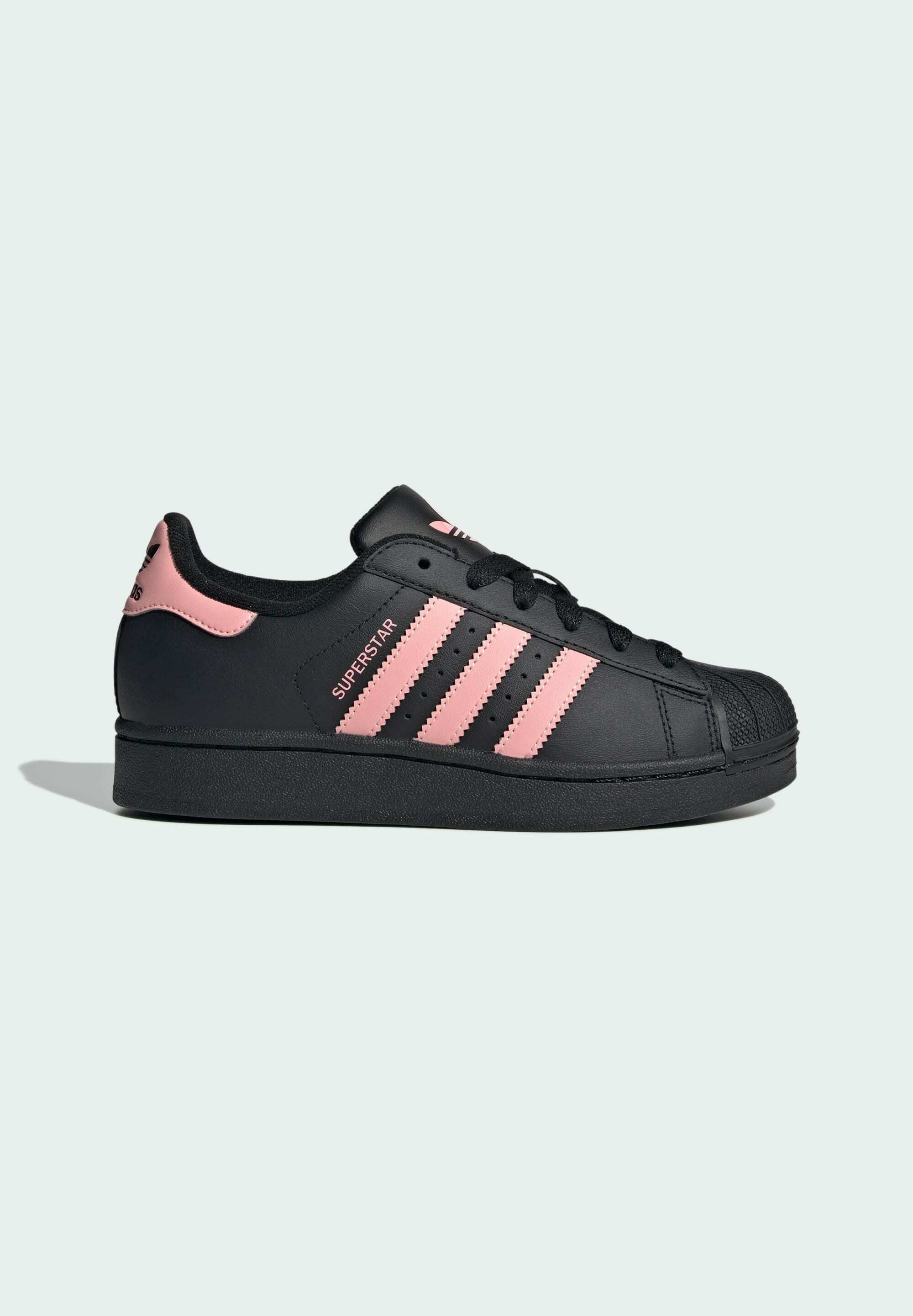 SUPERSTAR II UNISEX - Baskets - noir/rose fluo/noir
