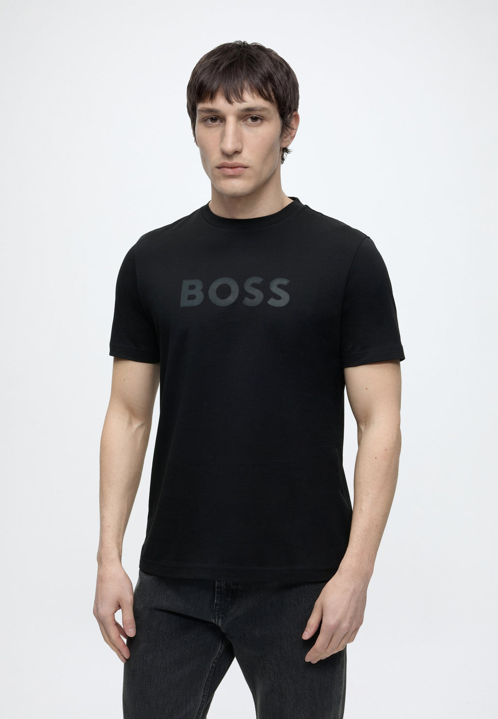 TE LOGO - Print T-shirt - black