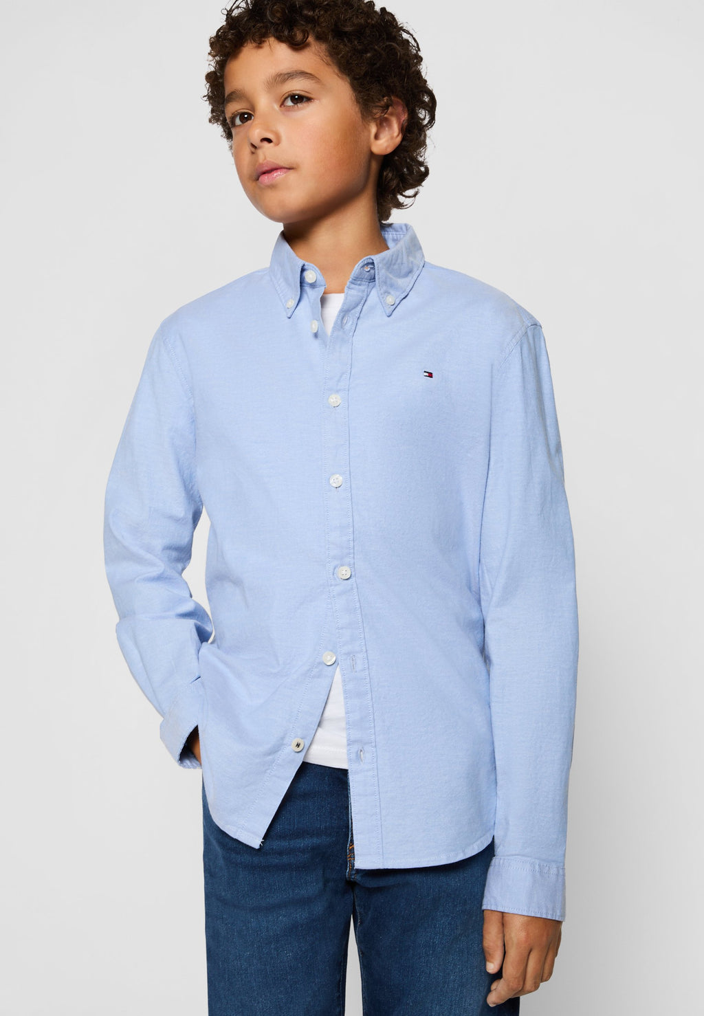 GARÇON CHEMISE OXFORD STRETCH - Chemise - bleu calme