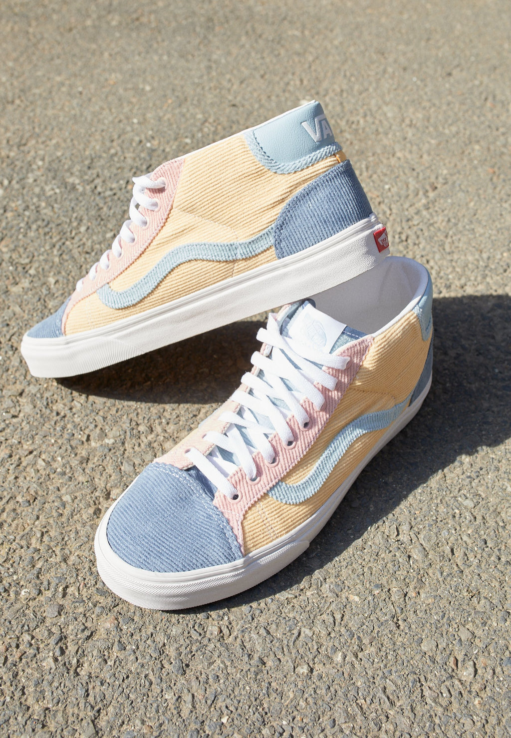 MID SKOOL 37 UNISEX - High-top trainers - cement blue/impala