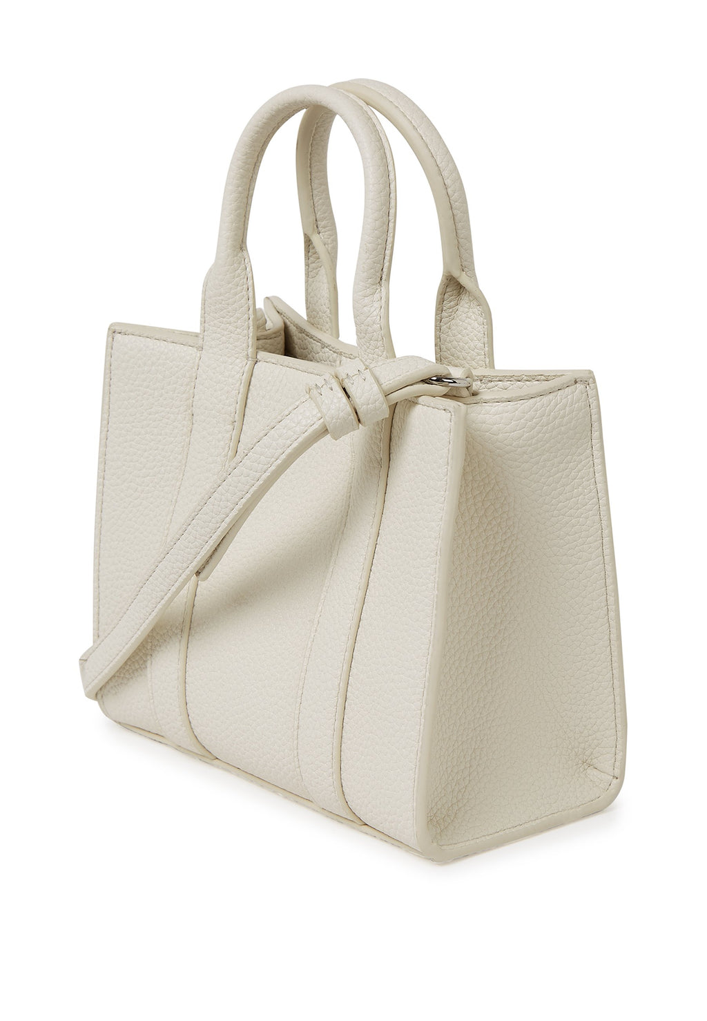 SQUARE - Handbag - off white