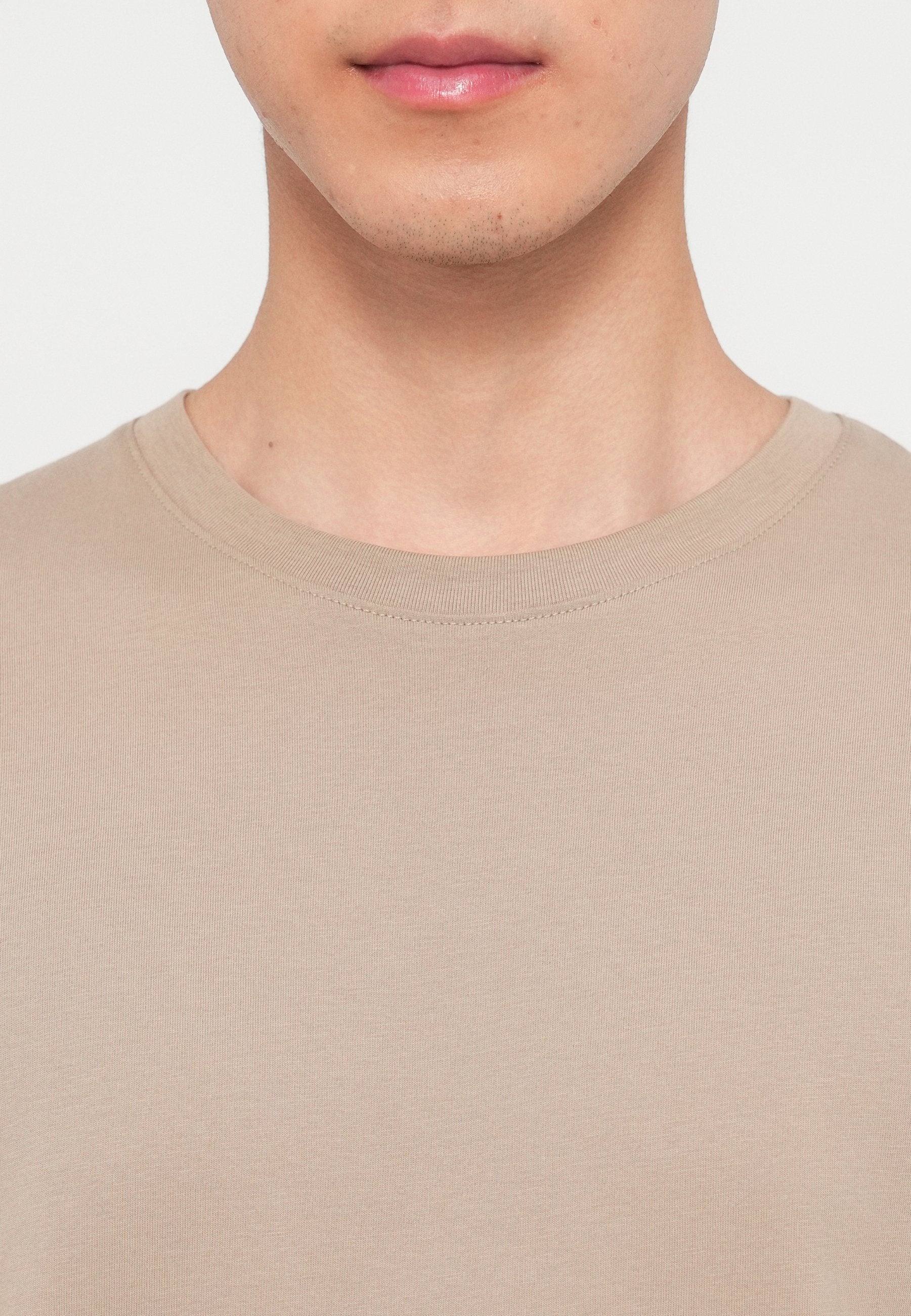 JJEORGANIC BASIC TEE O NECK 5 PACK - T-shirt basique - moonbeam/crockery/olive night/castlerock/ultimate grey