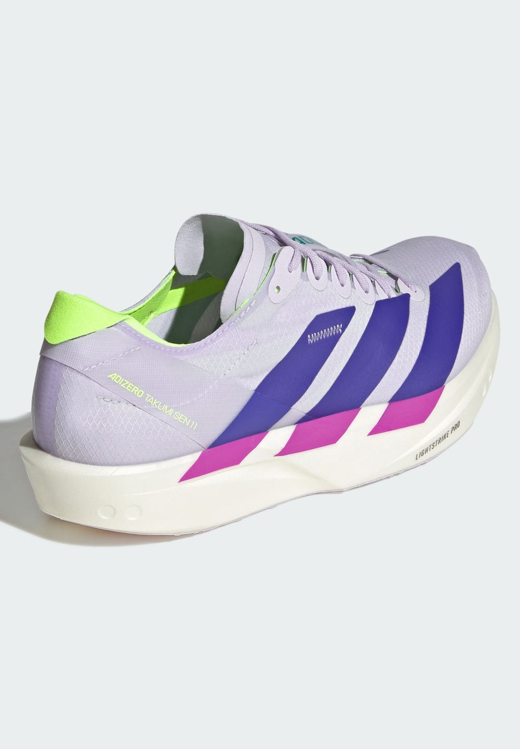 ADIZERO TAKUMI SEN 11 W - Chaussures de running sur route - teinte violette   violet solaire   vert vif