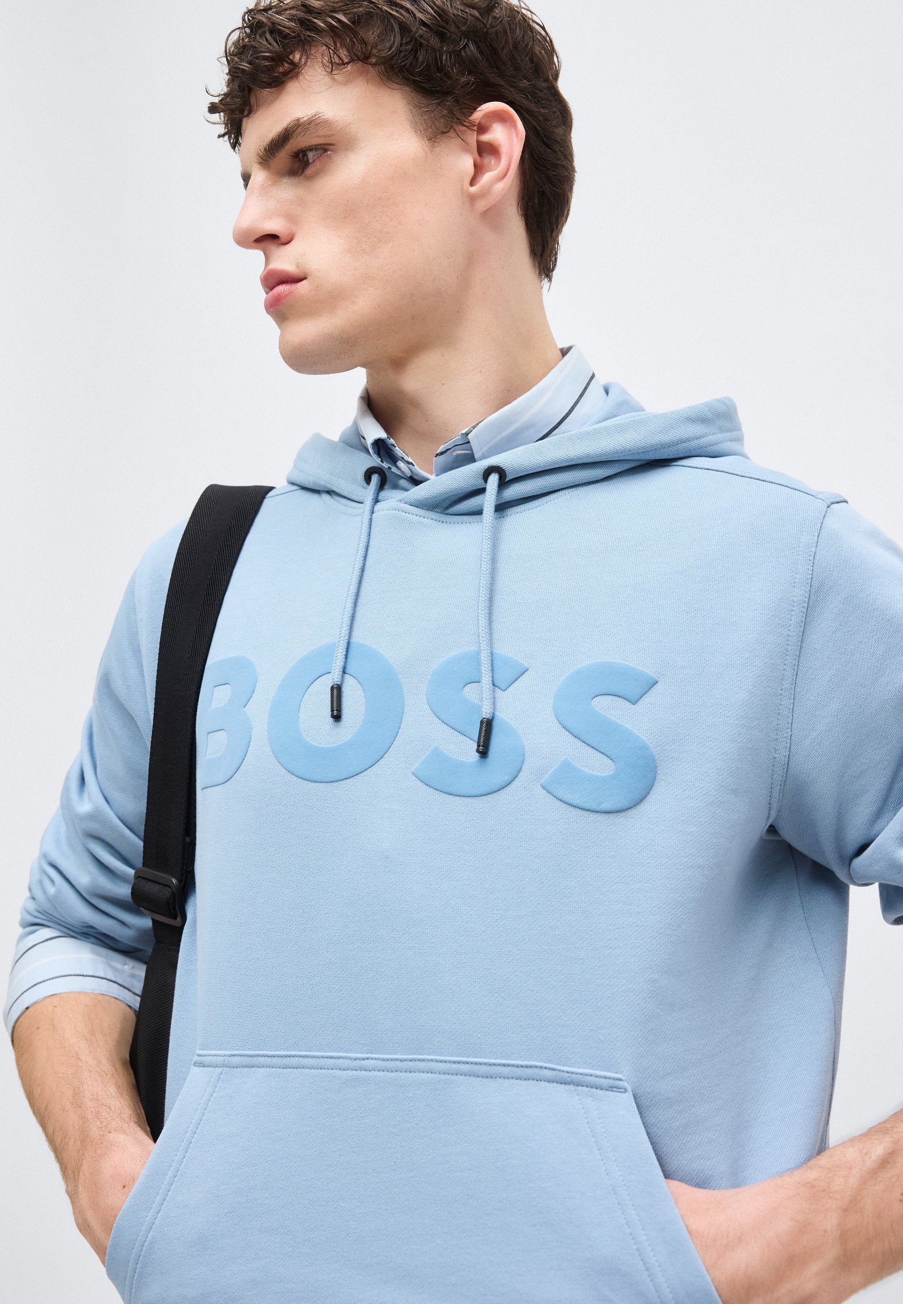 WEBASIC HOOD - Hoodie - light pastel blue