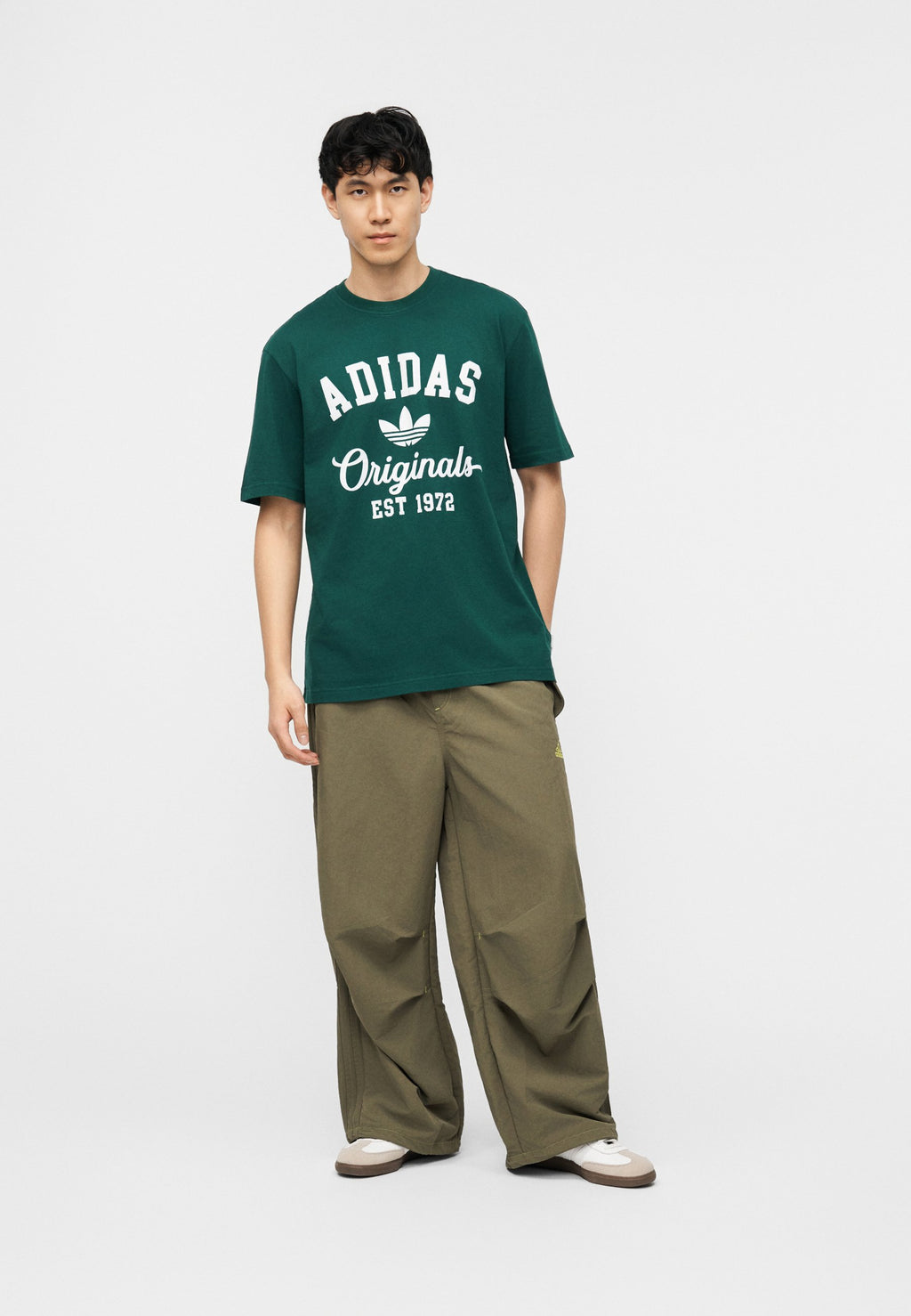 LOOSE GRAPHIC UNISEX - Print T-shirt - collegiate green