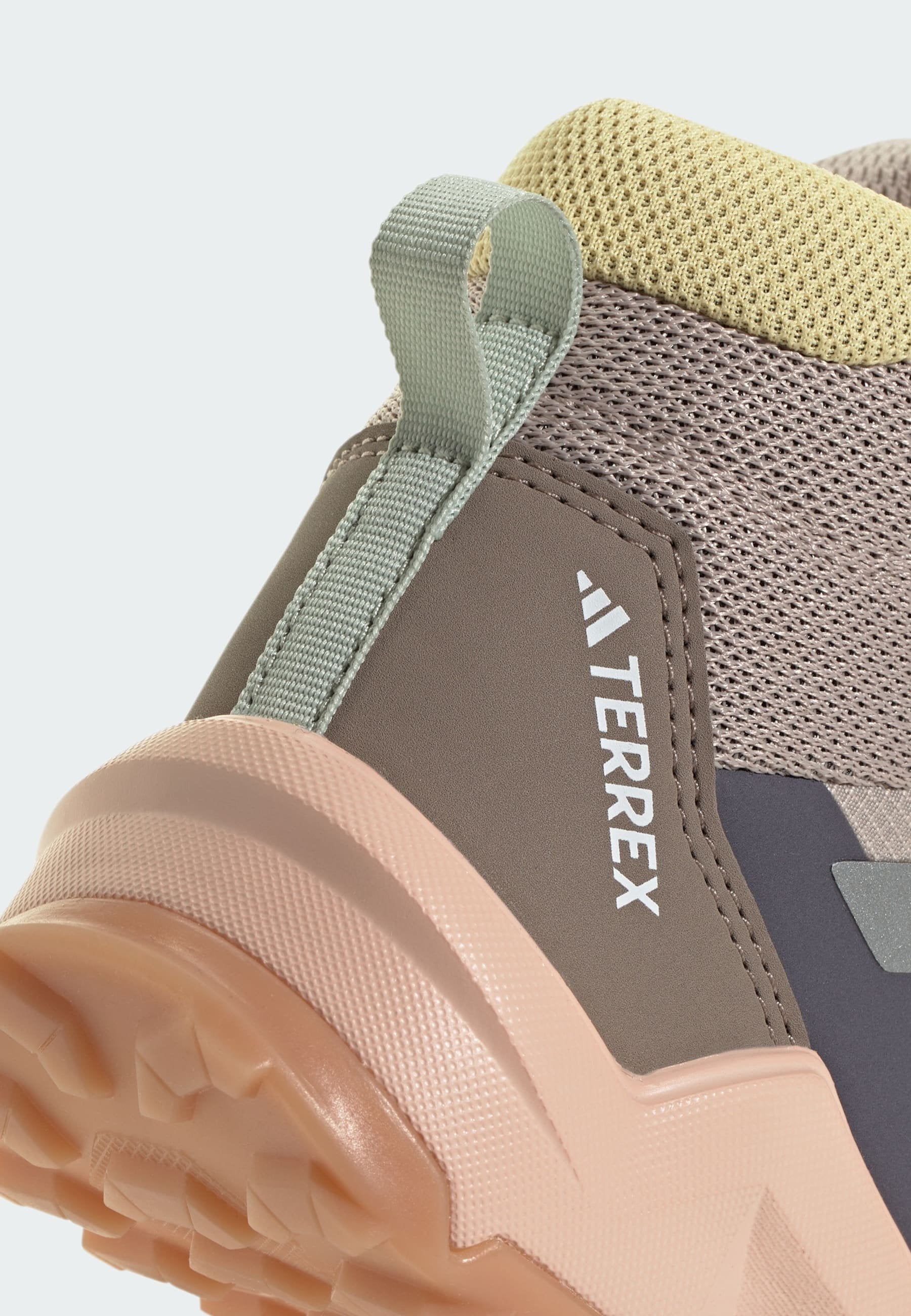 AX4R MID UNISEX - Hiking shoes -  taupe/reflective silver/ice tangerine