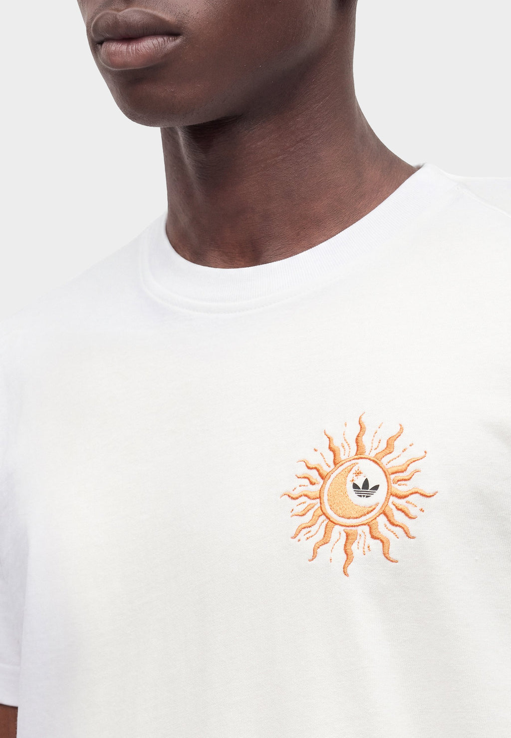 SUN GRAPHIC LOOSE TEE UNISEX - Print T-shirt - off white