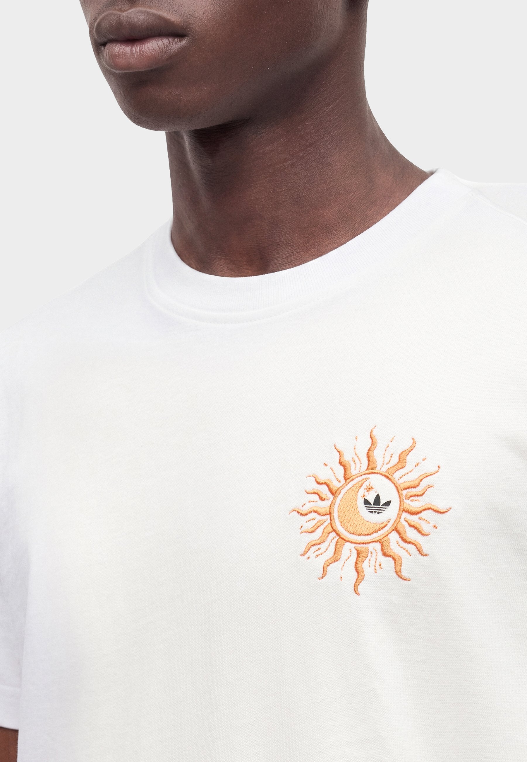SUN GRAPHIC LOOSE TEE UNISEX - Print T-shirt - off white