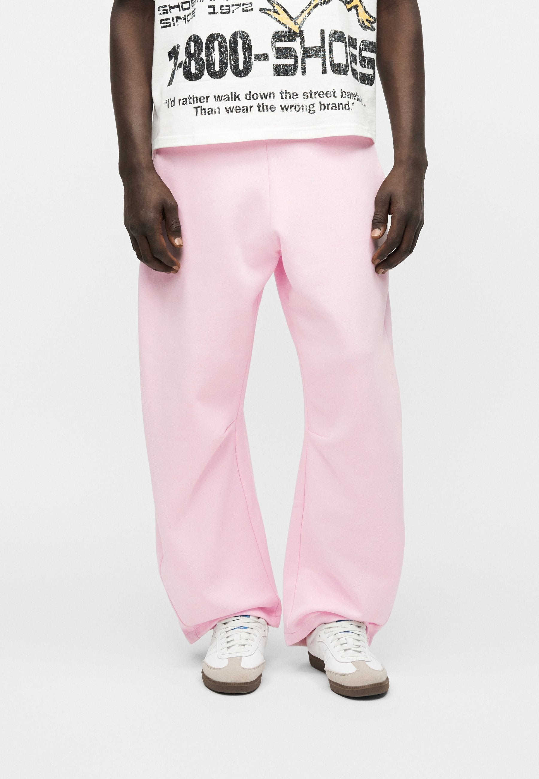 PANTALON GRAPHIQUE UNISEXE - Bas de survêtement - rose clair