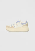 RETRO PLATFORM BASKETBALL TRAINERS WITH LEATHER - Trainers - gulf sand/periwinkle dust