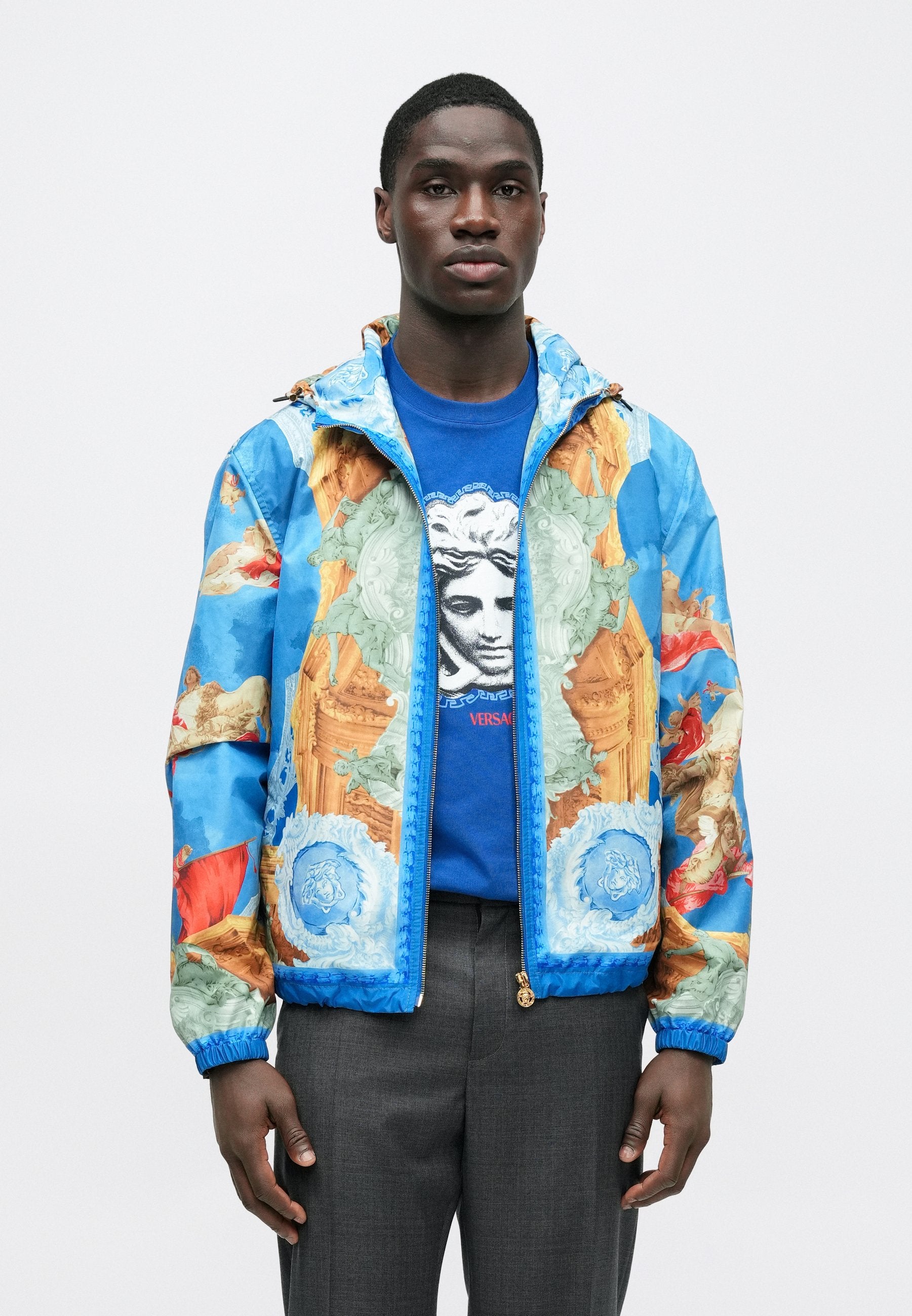 BLOUSON AFFRESCO PRINTED - Light jacket - multi-coloured
