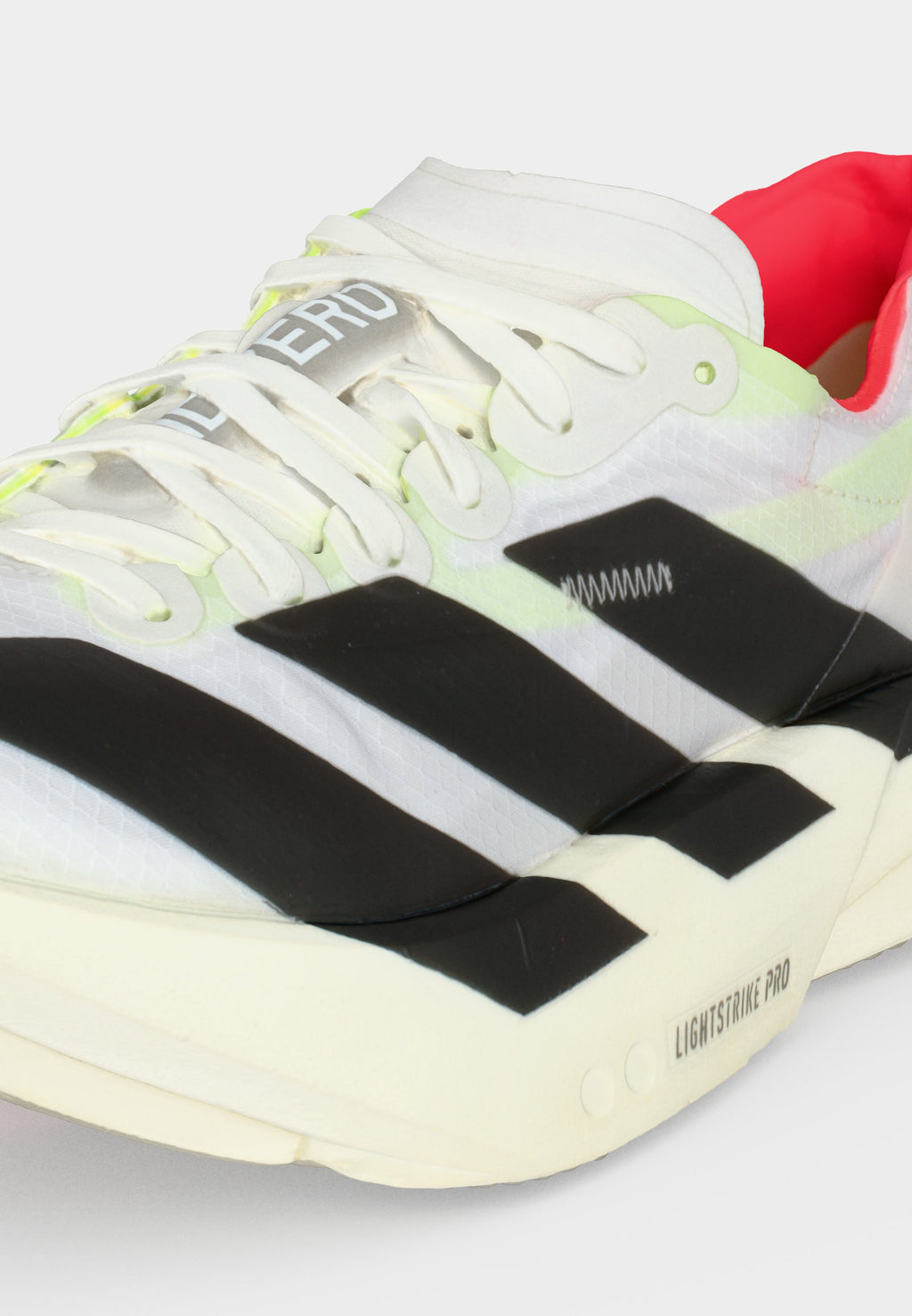 ADIZERO ADIOS PRO 4 - Road running shoes - cloud white/core black/silver-coloured metallic
