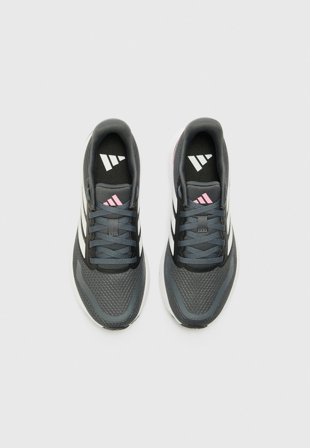 Road running shoes - grey six/crystal white/bliss pink