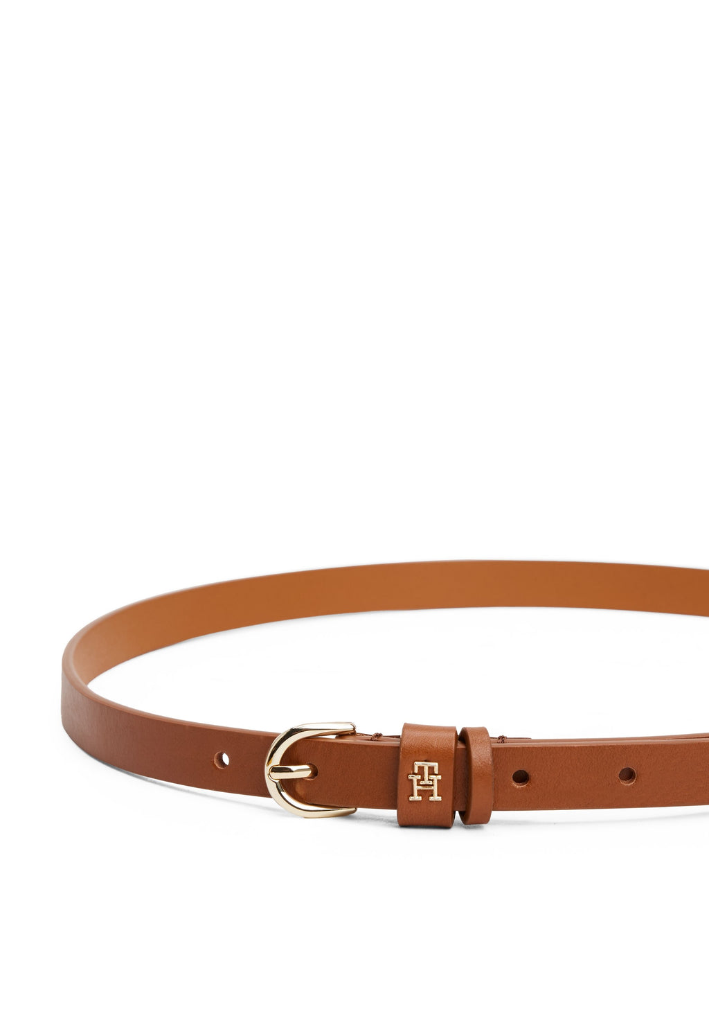 ESSENTIAL TH MONOGRAM DERİ KEMER - Kemer - kahverengi