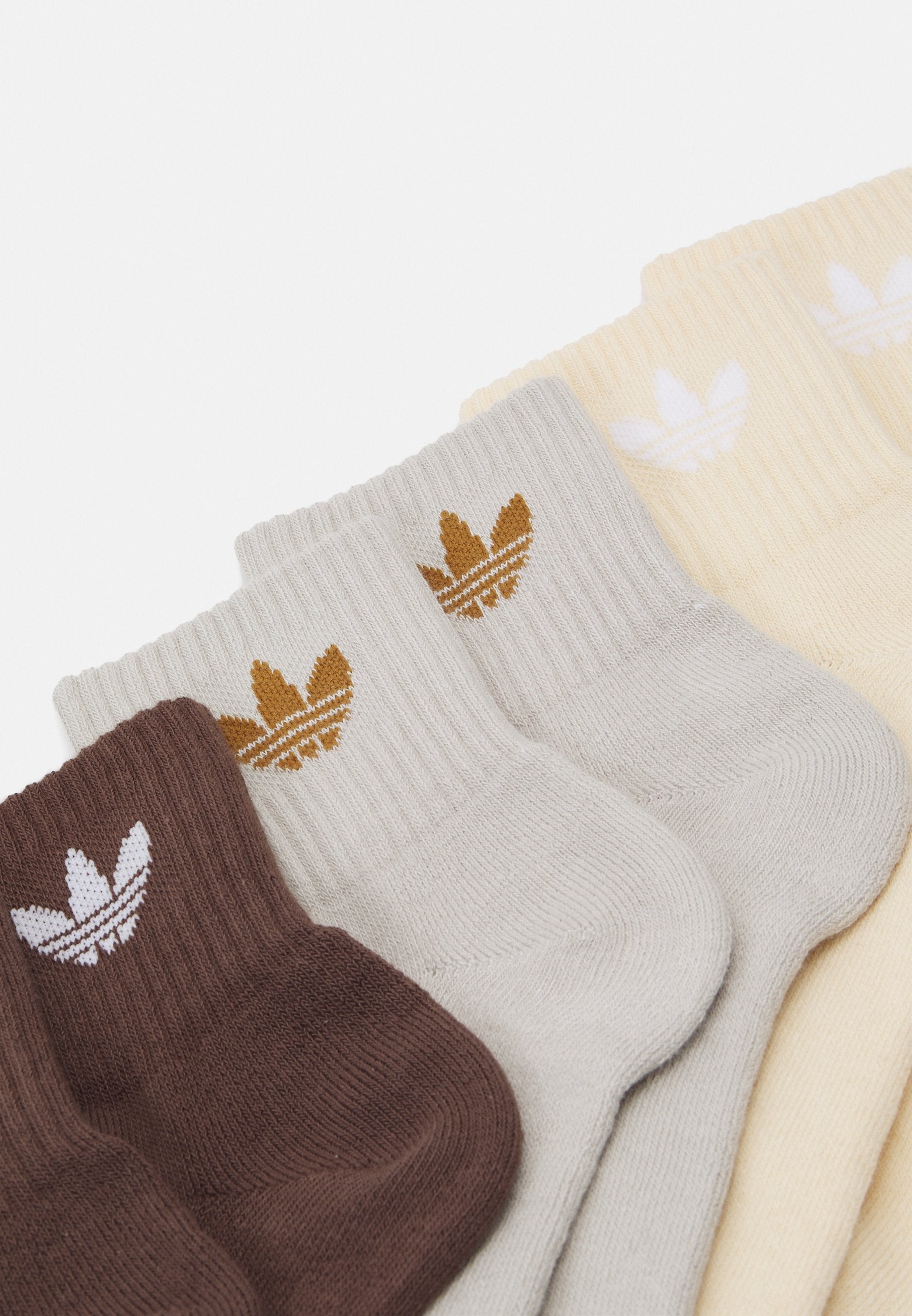 CHAUSSETTES MI-CHEVILLE LOT DE 6 UNISEXE - Chaussettes - marron/gris mastic/sable cristal