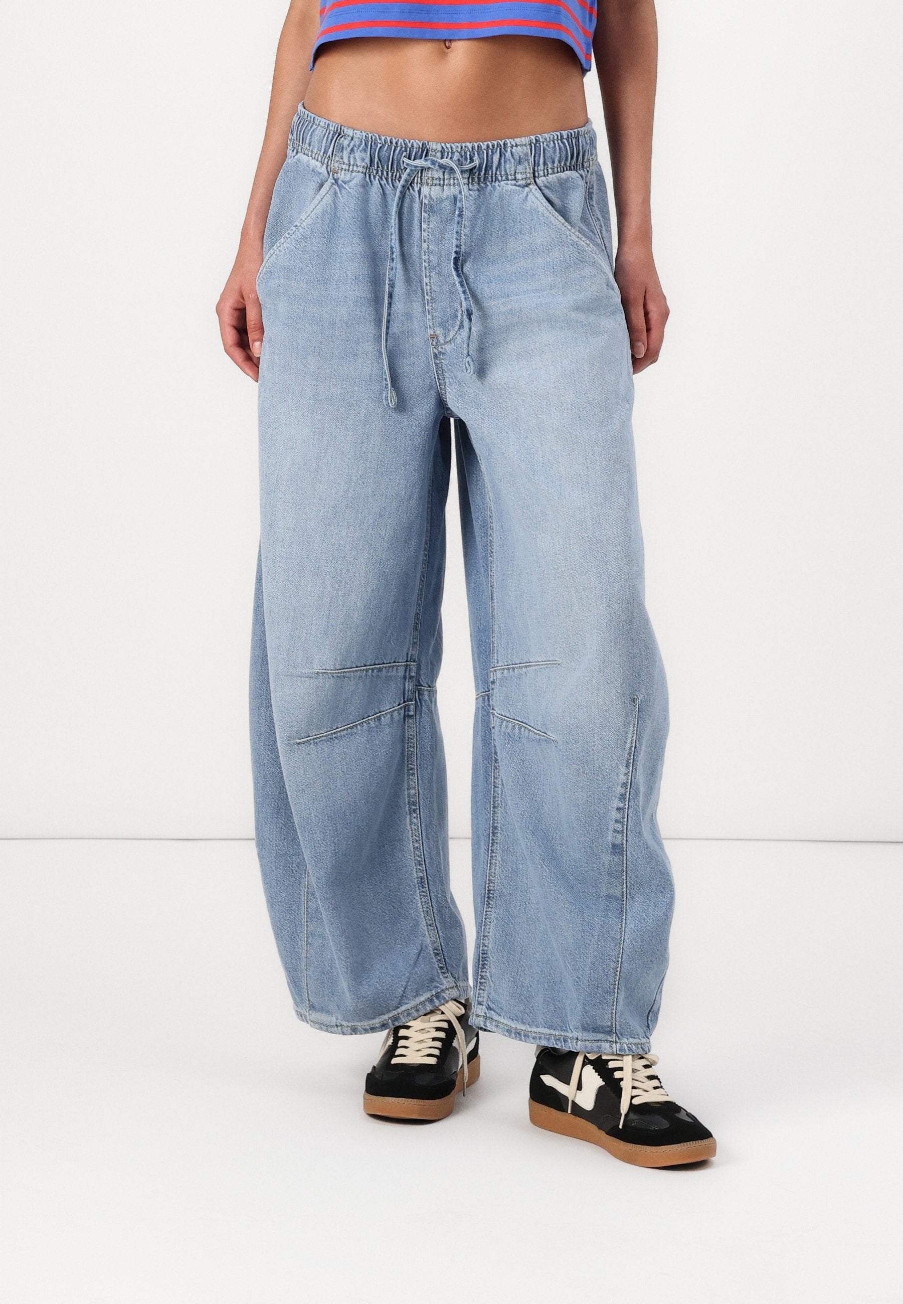 HORSESHOE EASY DYLAN - Wide Leg - blue denim