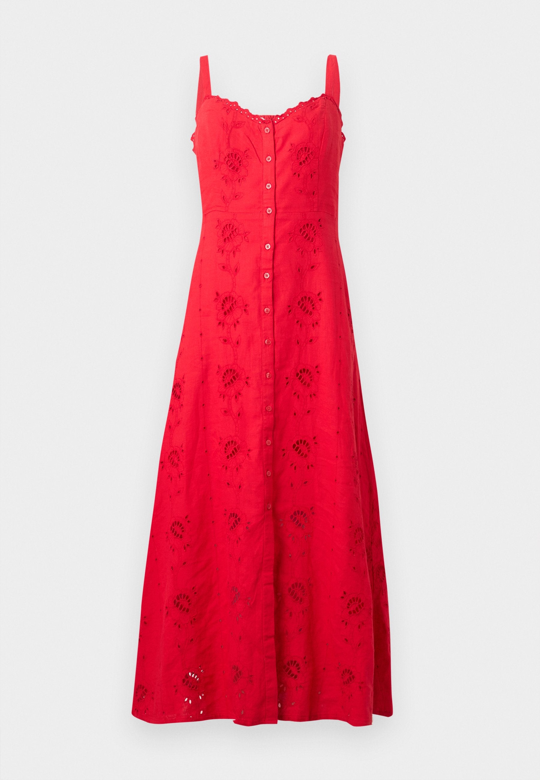 ALL OVER MAXI DRESS - Day dress - red
