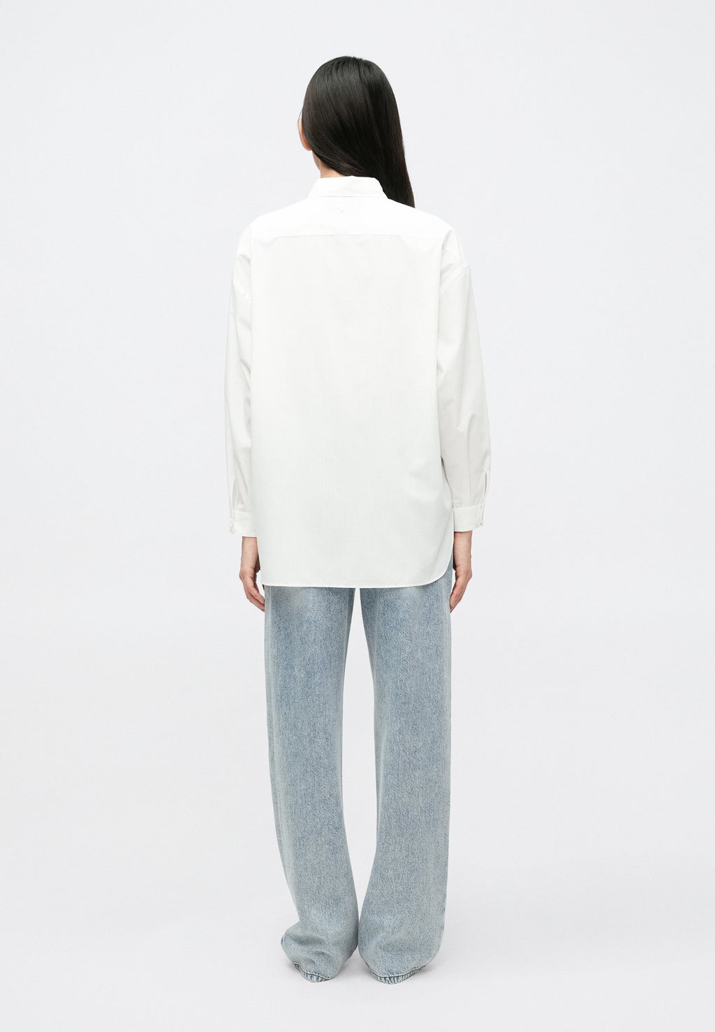 Button-down blouse - white